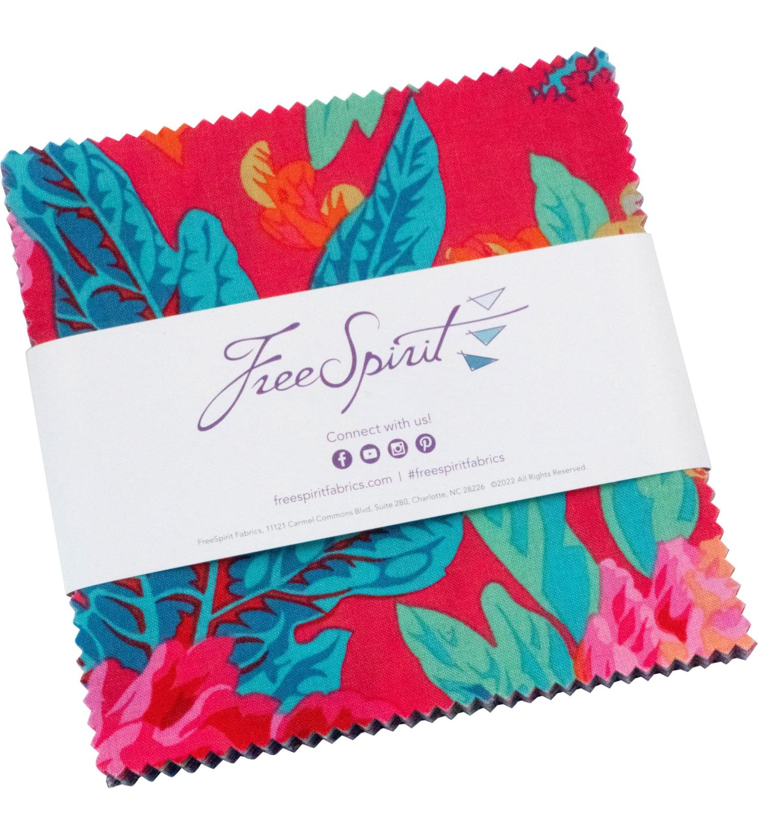 Kaffe Fassett Collective February 2023 Darker Charm Pack 42 5-inch Squares Free Spirit