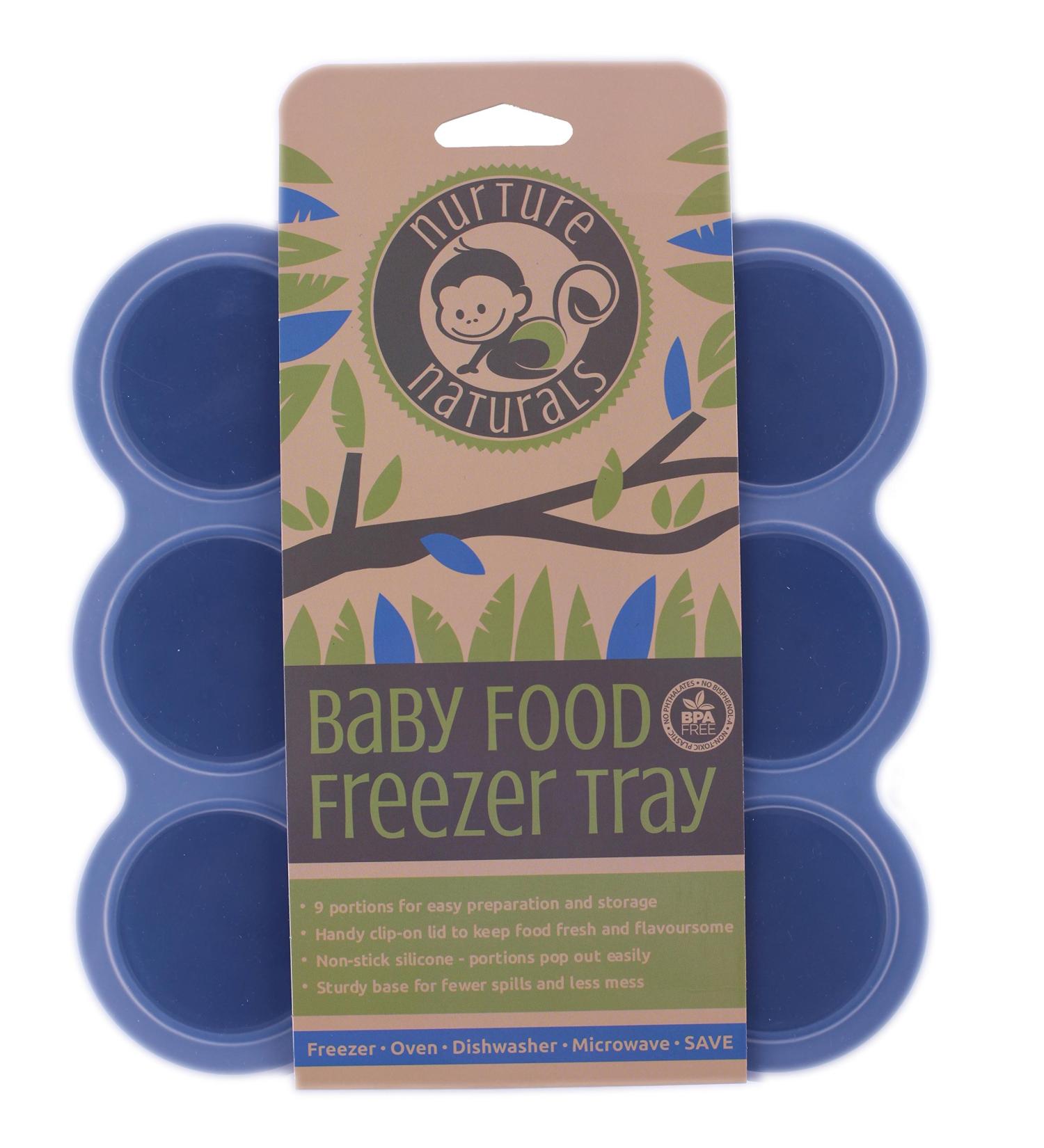 Nurture Naturals Blue Baby Food Storage Containers - Safe Durable & Eco-Friendly for International Shipping - Buy Online on GoSupps.com