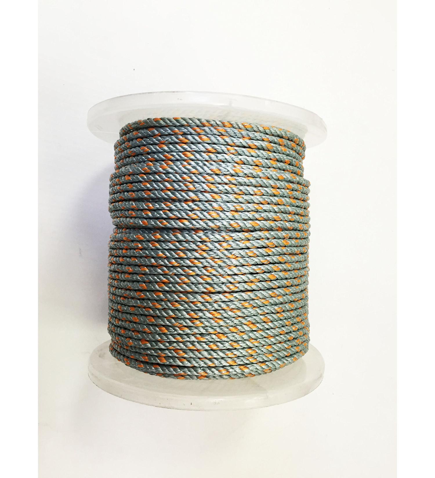 KUFA Sports 1/4" Lead Core Line, 400-feet Length Lead core Sinking Rope for Prawn Shrimp Trap LQ4