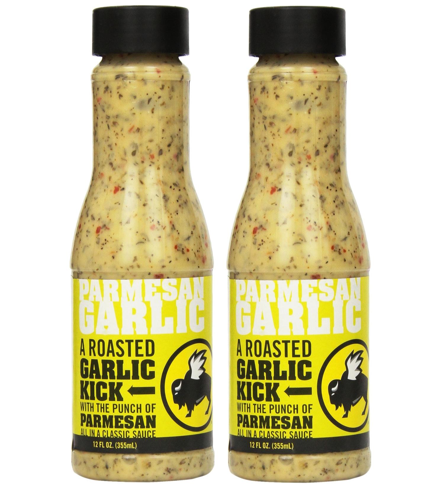 Buffalo Wild Wings Barbecue Sauces, Spices, Seasonings and Rubs For: Meat, Ribs, Rib, Chicken, Pork, Steak, Wings, Turkey, Barbecue, Smoker, Crock-Pot, Oven (Parmesan Garlic, (2) Pack)
