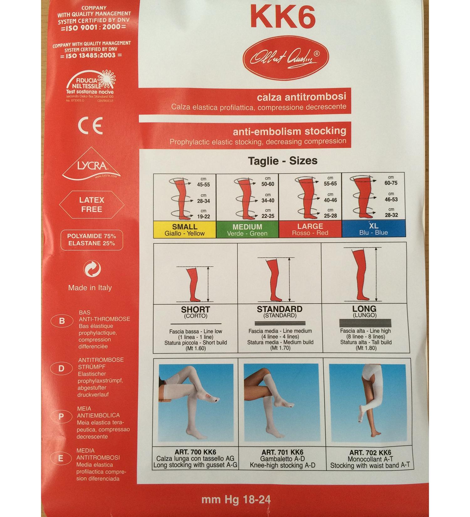 One-piece tights for right post Operator KK6 graduated compression stockings right sizes XL XL - Standard