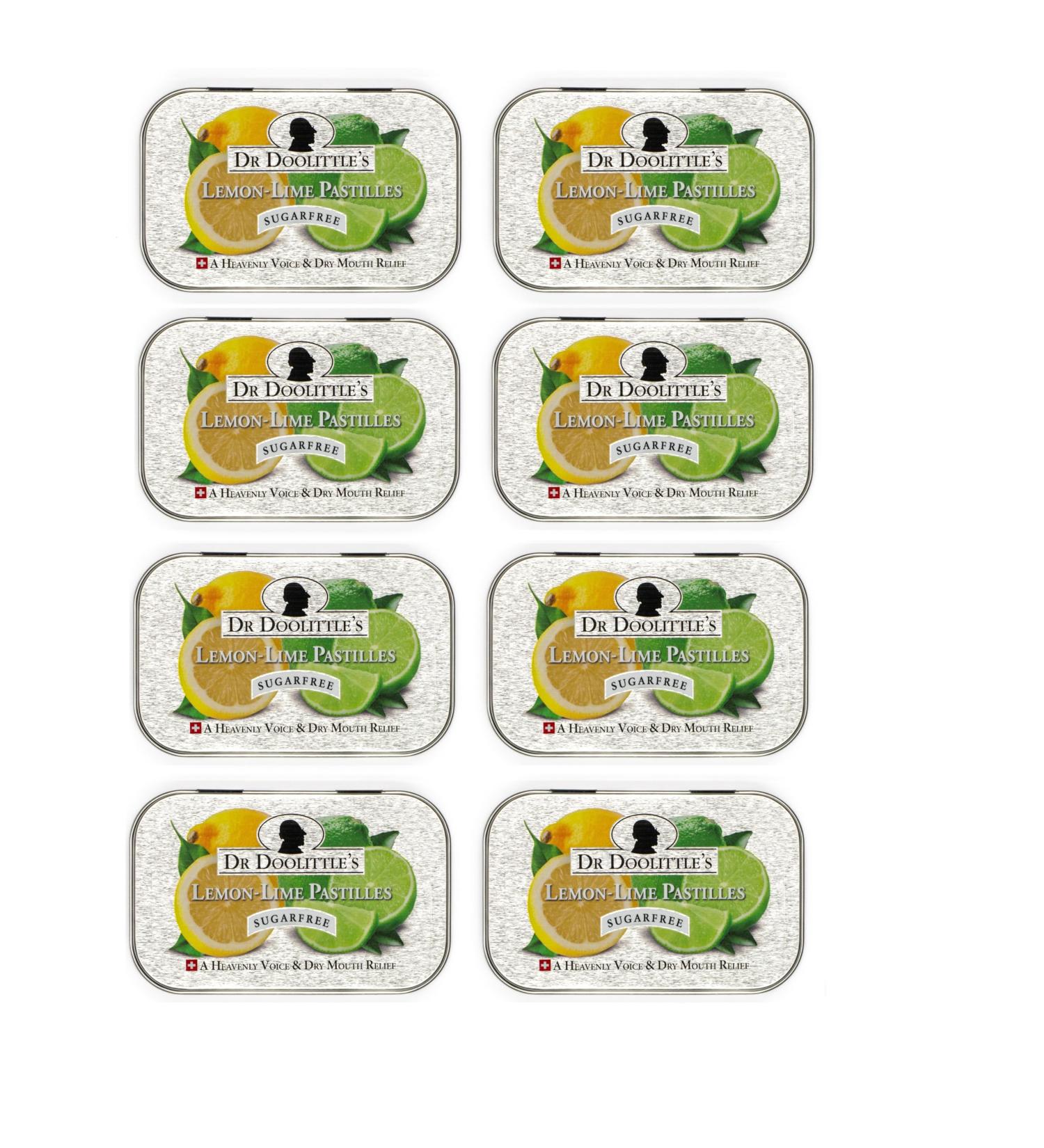 Dr. Doolittle s Sugar Free Soft Fruit Pastilles for Voice and Throat Lemon Lime Flavor 2.12 Ounce Tin Approximately 25 Count Package 8 Pack 25 Count Package 8 Pack Lemon Lime-sf - Buy Online on GoSupps.com