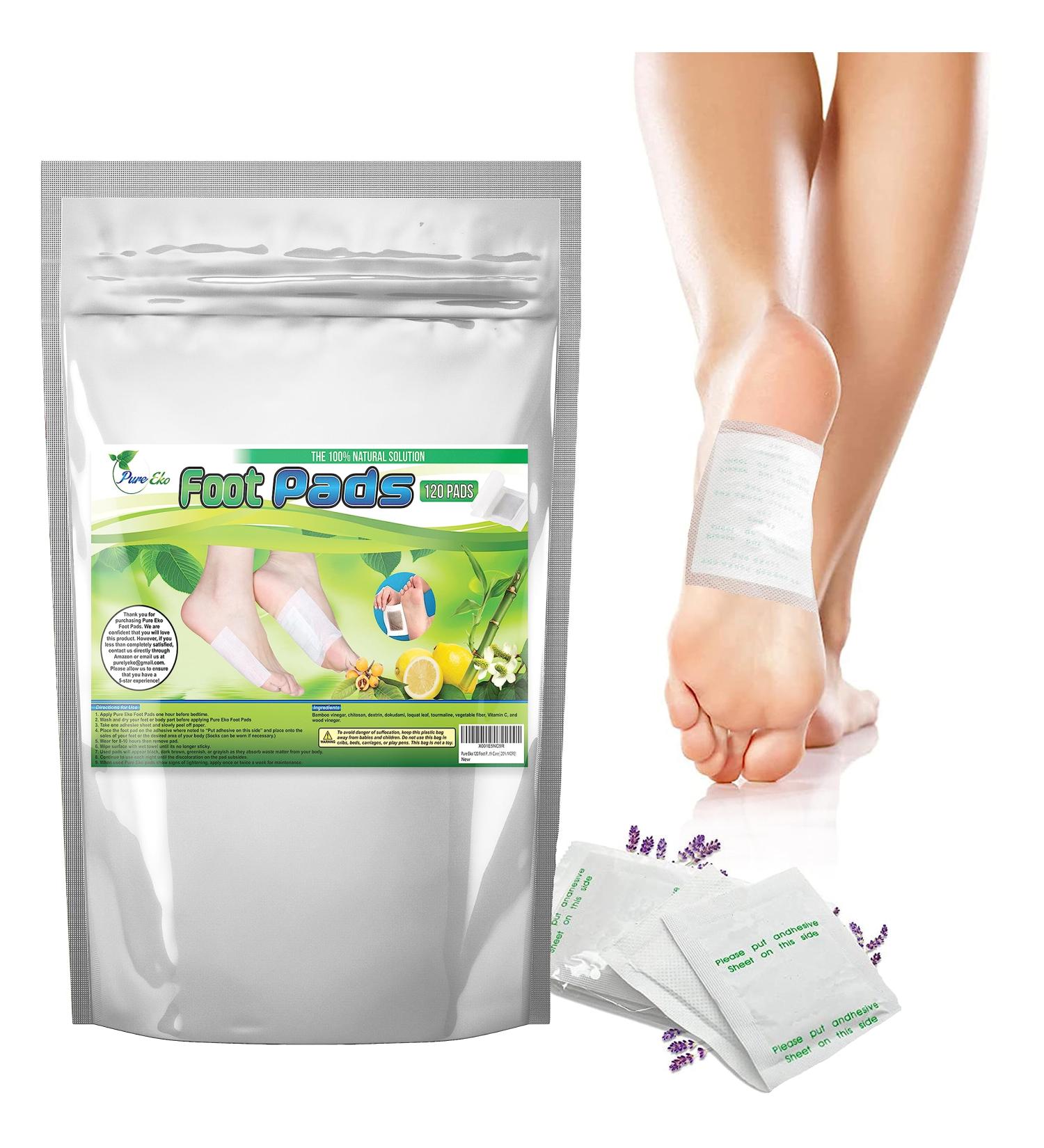 Pure Eko 120 Foot Pads + 120 Sheets | Foot Care Pain Relief & Relaxation | General Well-being | 20% More - Buy Online on GoSupps.com