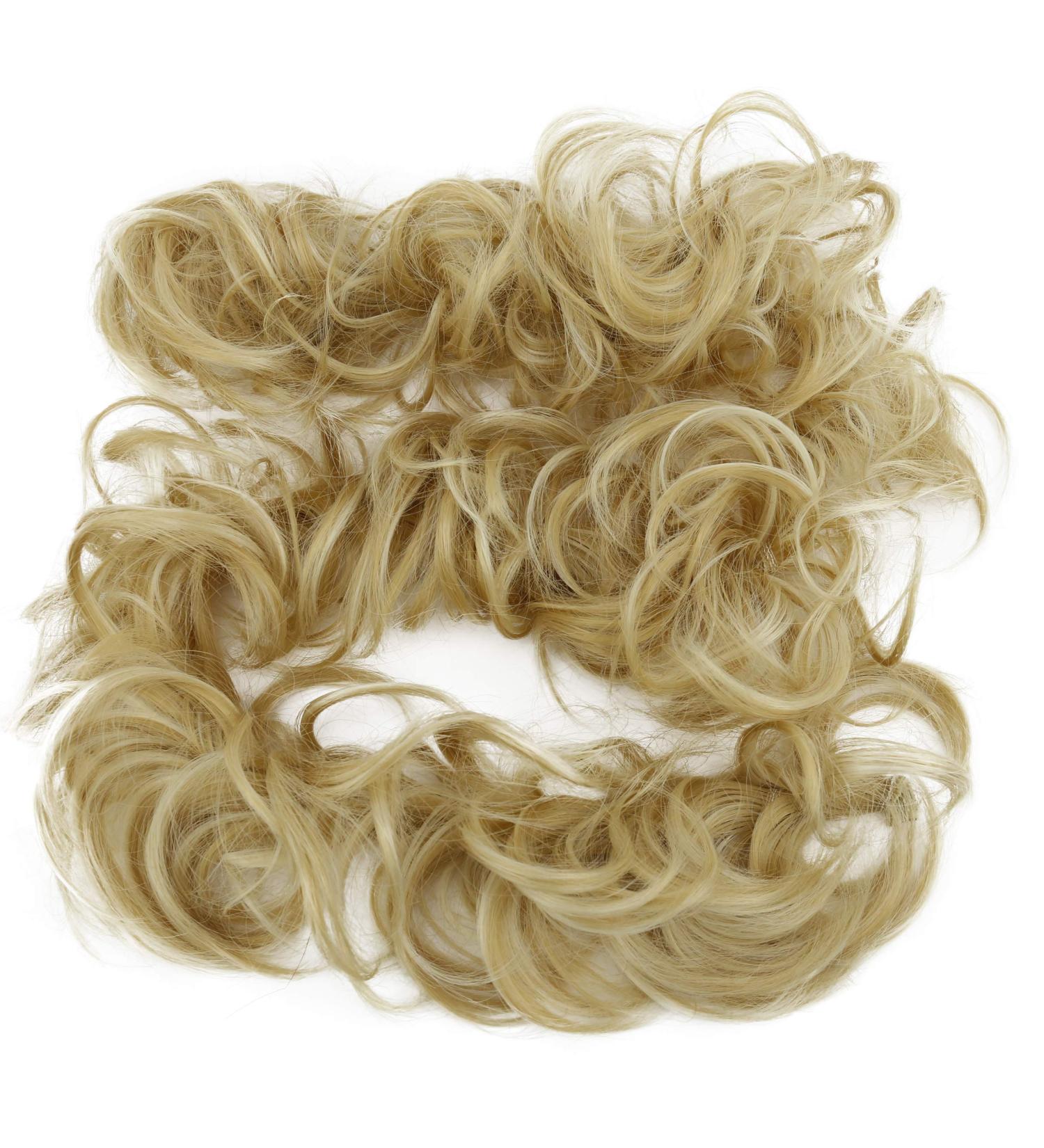 CAISHA XXL Voluminous Curly Messy Bun Updo Hairpiece in Light Blonde #22H613A HW39 - Buy Online on GoSupps.com
