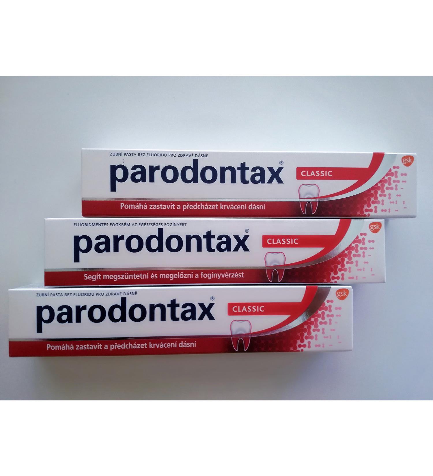 Parodontax Parodontax Classic Toothpaste Without Fluoride 75 ml Pack of 3 (3X 75 ml) - Buy Online on GoSupps.com