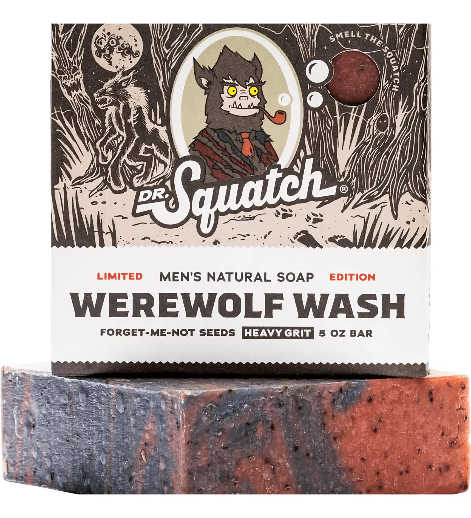 Dr. Squatch All Natural Bar Soap for Men Limited Edition Werewolf Wash