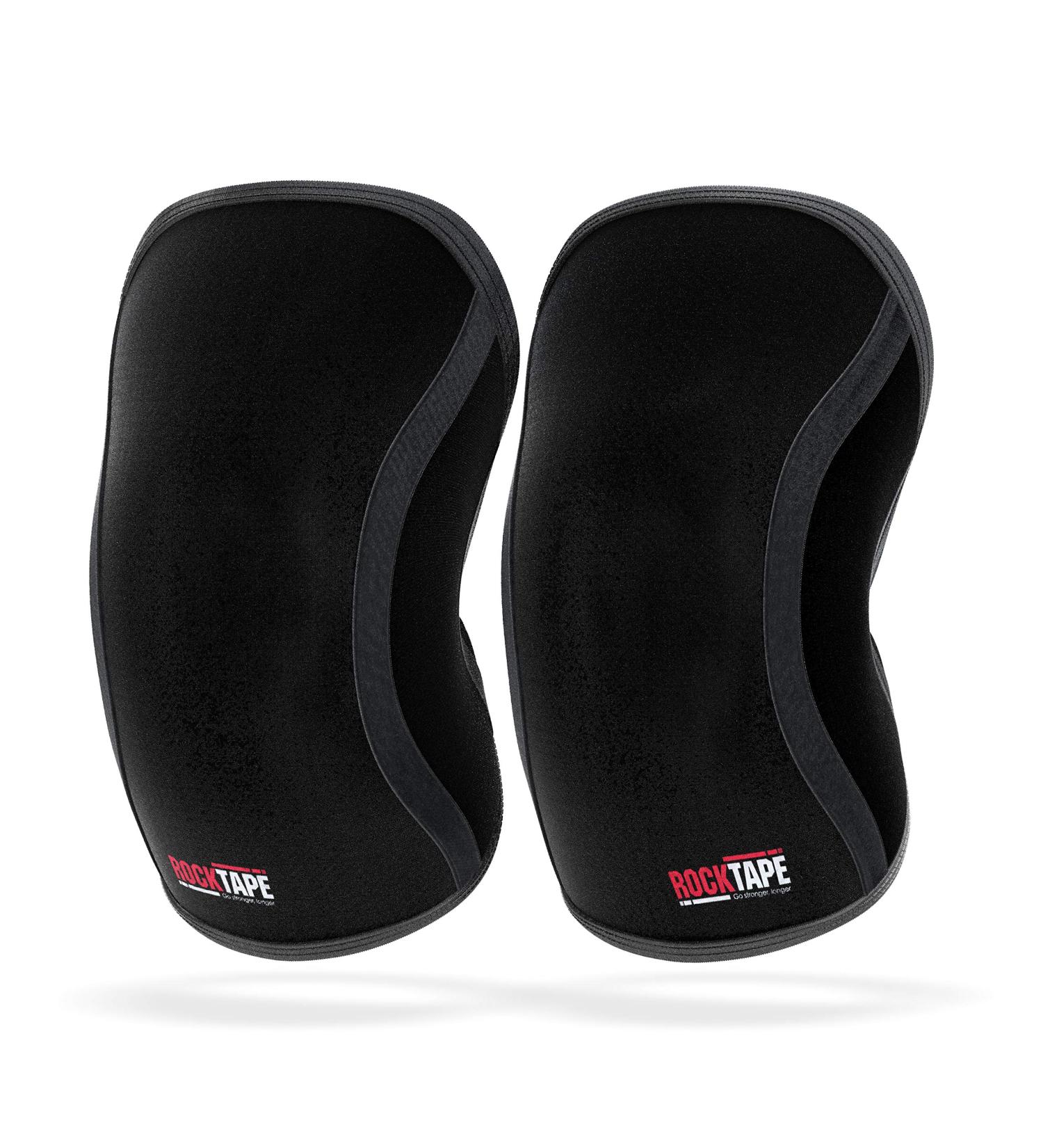 Rocktape Assassins Knee Compression Sleeves  Knee Brace for Weightlifting  Cross Training & Working Out - Reduce Strain & Swelling (2 Sleeves) 7mm Thickness Black Medium (Fits 13.5-14.5 Inches) - Buy Online on GoSupps.com
