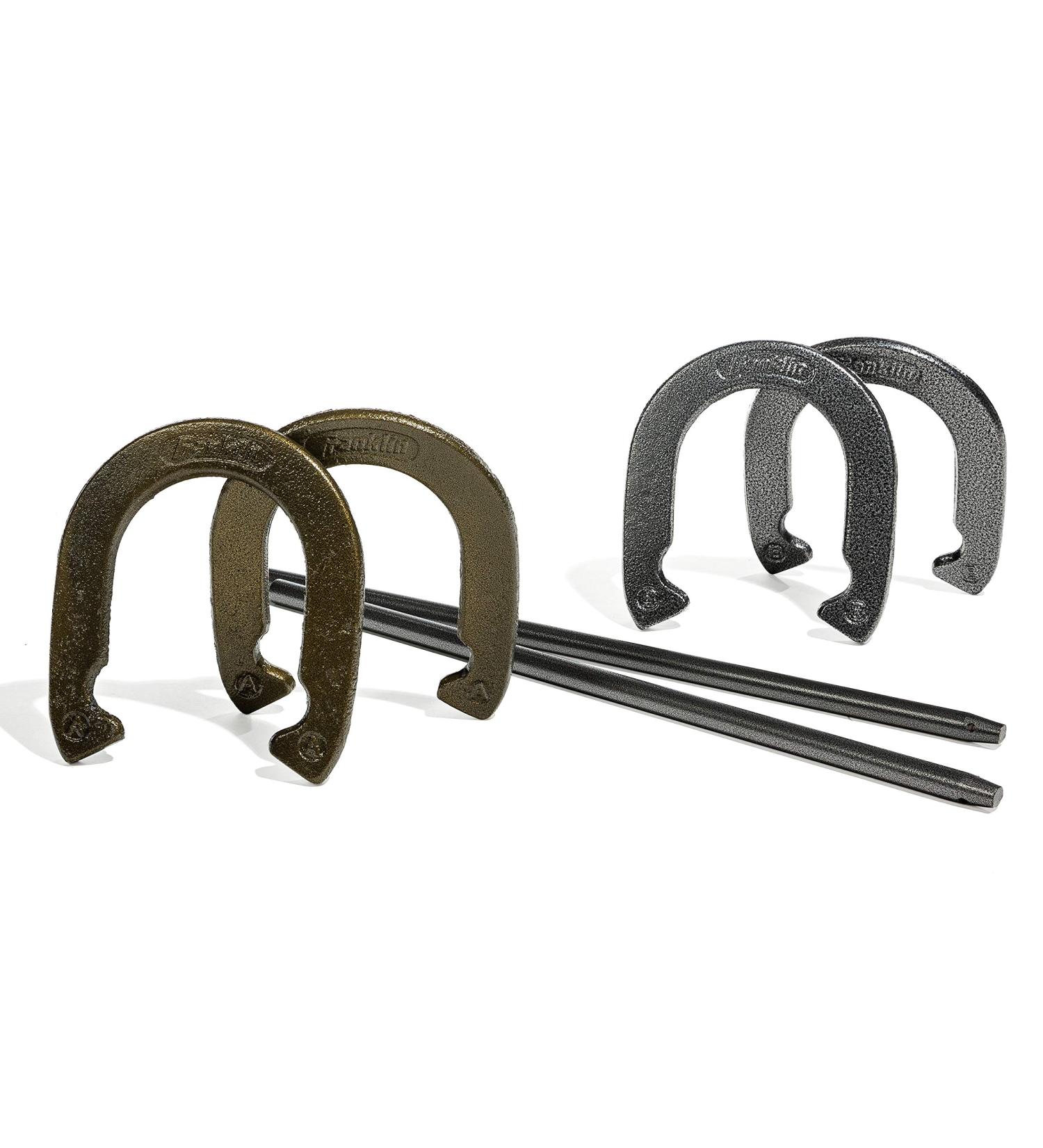 Franklin Sports Horseshoe Set - Official Size & Weight Steel Horseshoes for Yard & Beach - Buy Online on GoSupps.com
