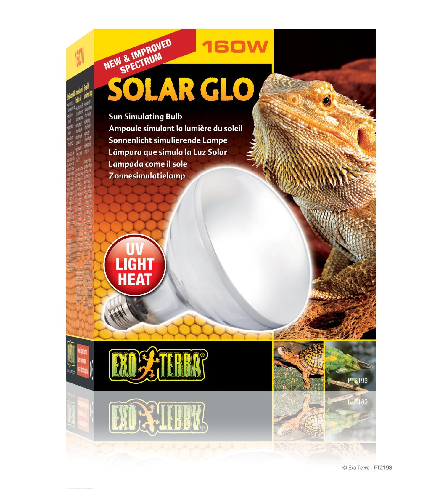 Buy Exo Terra PT2193 Solar-Glo 160W - Premium UVB & Heat Lamp for Reptiles - International Shipping Available - Buy Online on GoSupps.com