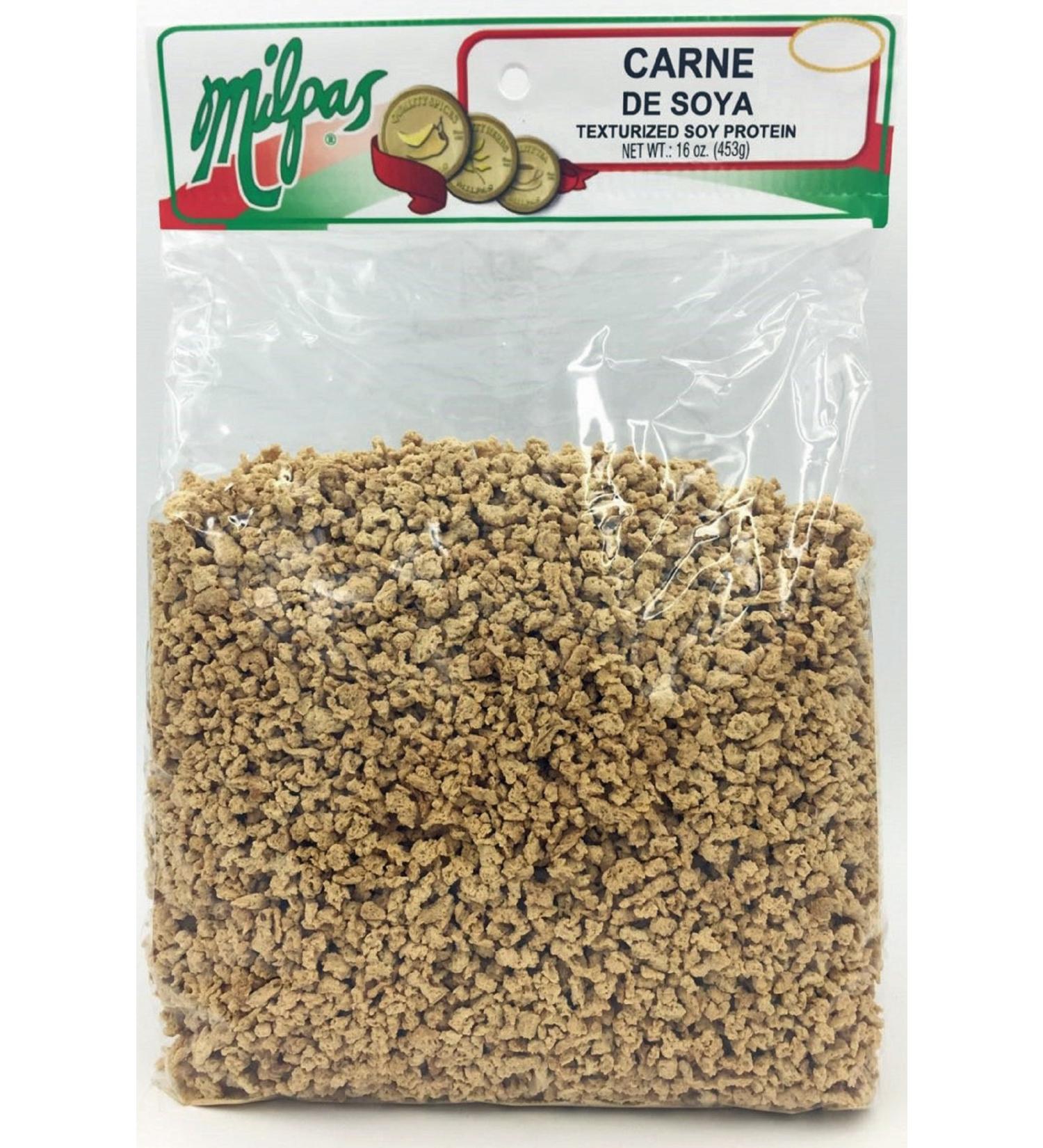 MILPAS Soya Carne Protein, 1 Pound (Pack of 12)