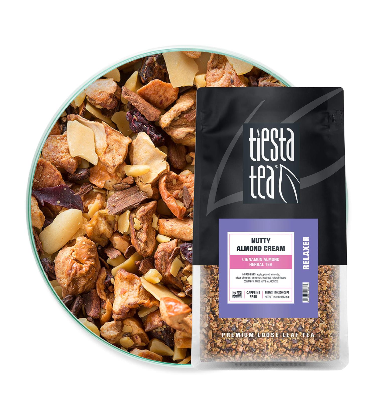 Tiesta Tea Nutty Almond Cream - Caffeine Free Loose Leaf Tea 16 oz - Buy Online on GoSupps.com