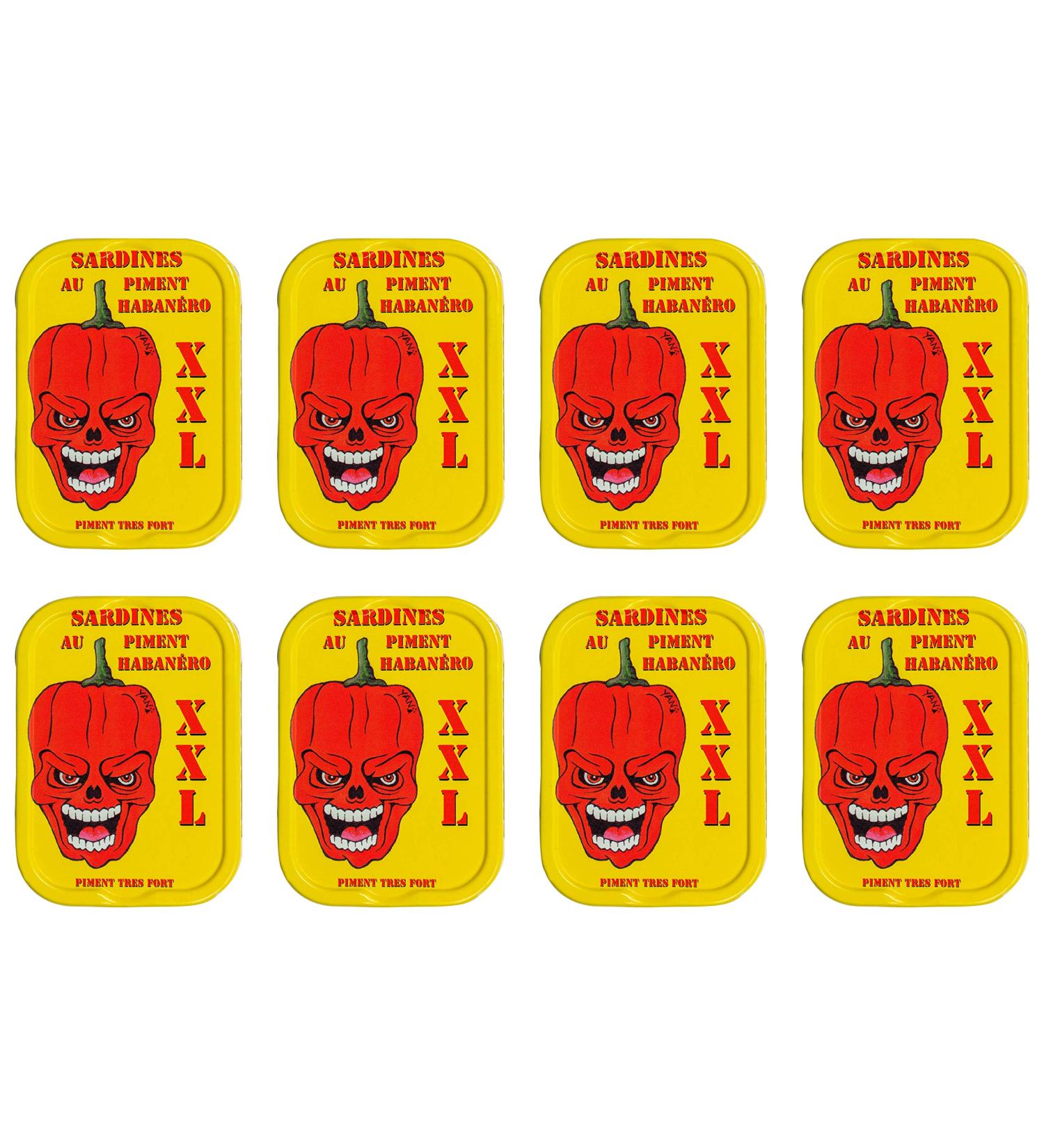 Buy La Quiberonnaise Habanero Sardines 8x115g | Spicy Fish Fillets in Decorative Cans - International Shipping - Buy Online on GoSupps.com