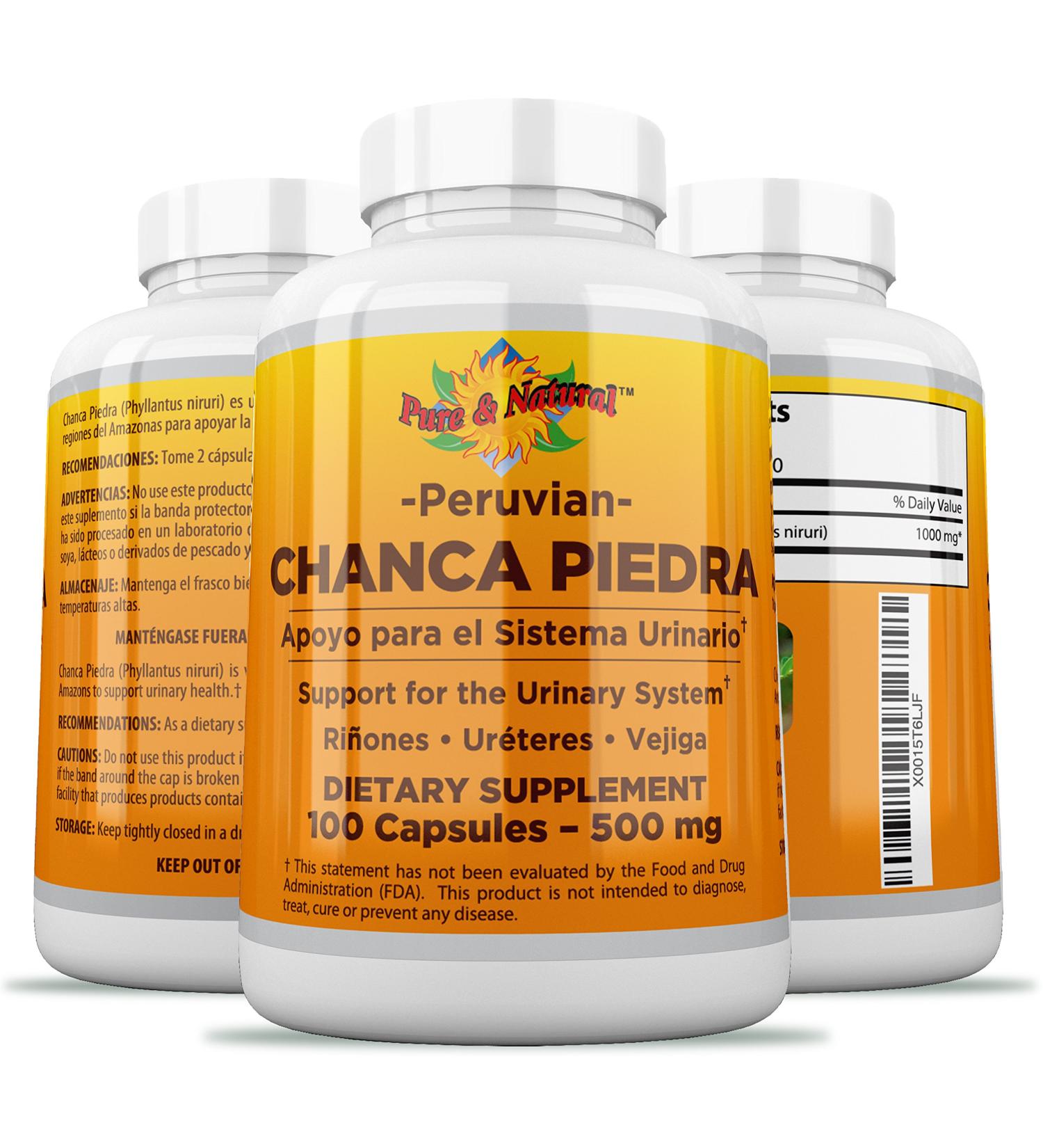 Chanca Piedra 100 Count - 500 mg Stone Breaker Capsules | Natural Kidney Health Support - Fast International Shipping - Buy Online on GoSupps.com