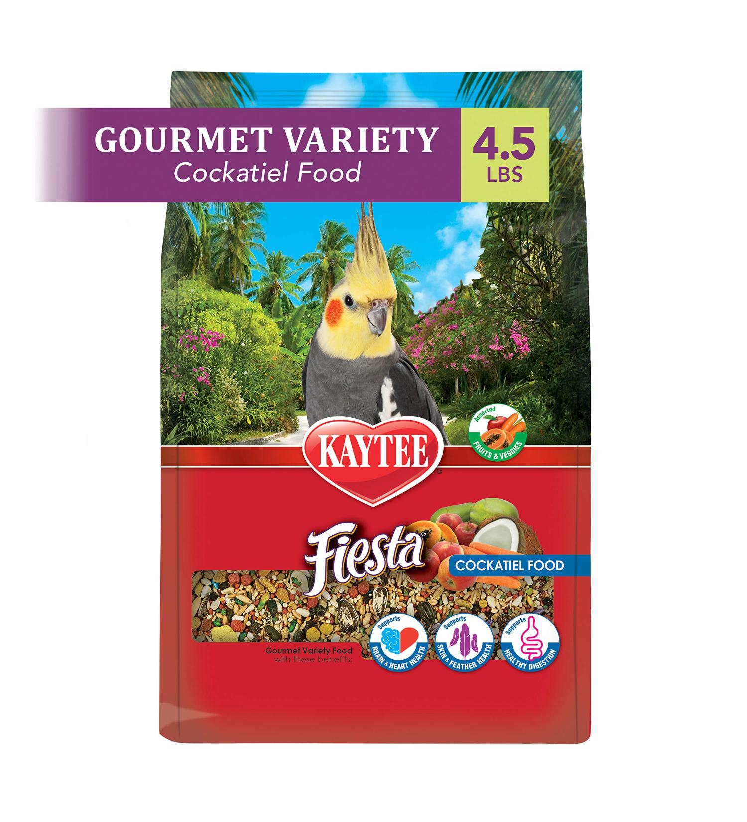 Kaytee Fiesta Cockatiel Food 4.5lb - Nutritious Blend for Cockatiels - Buy Online on GoSupps.com