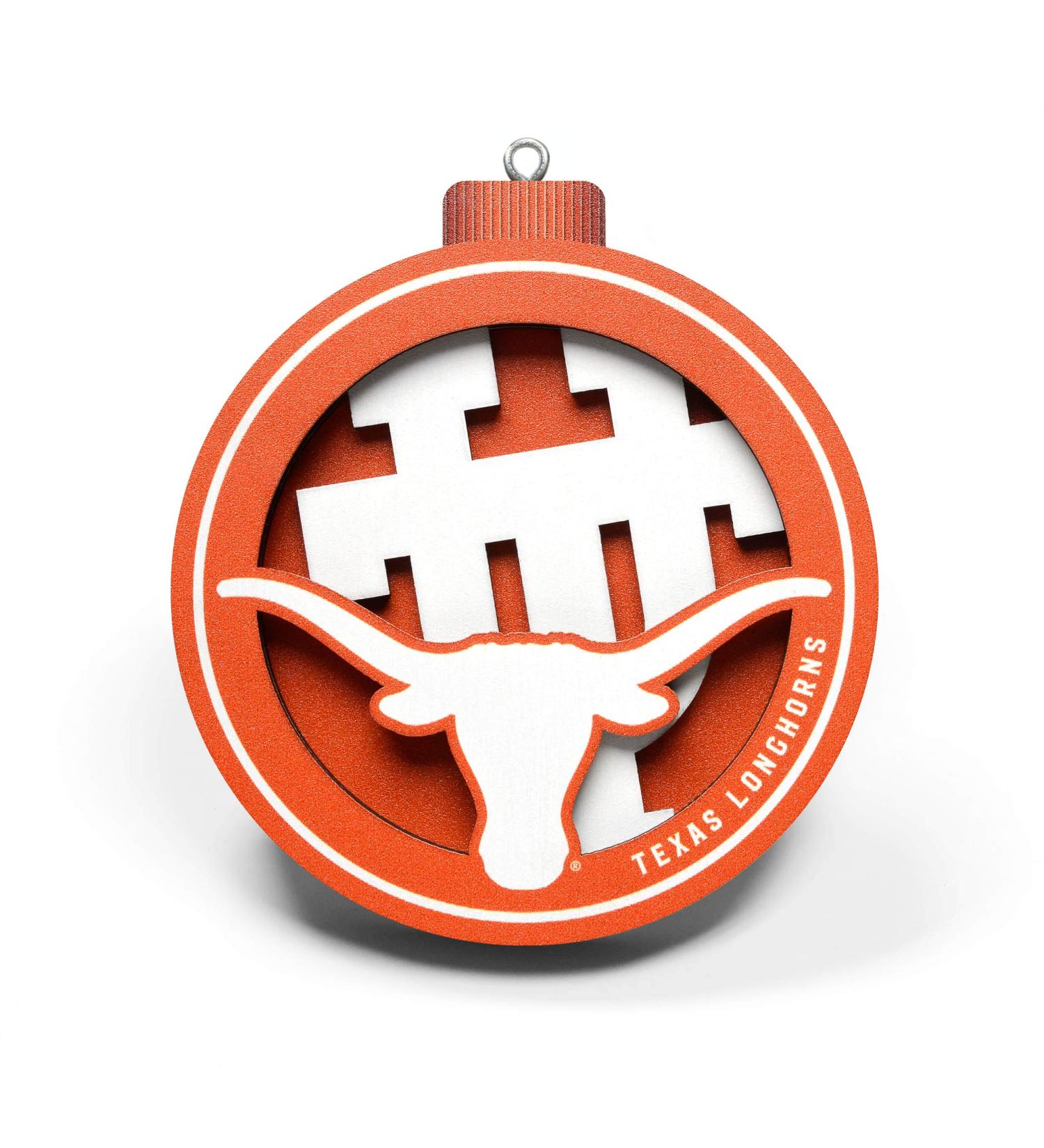 YouTheFan NCAA Texas Longhorns 3D Logo Ornament - Official Team Colors Perfect for Fans & Collectors - Buy Online on GoSupps.com