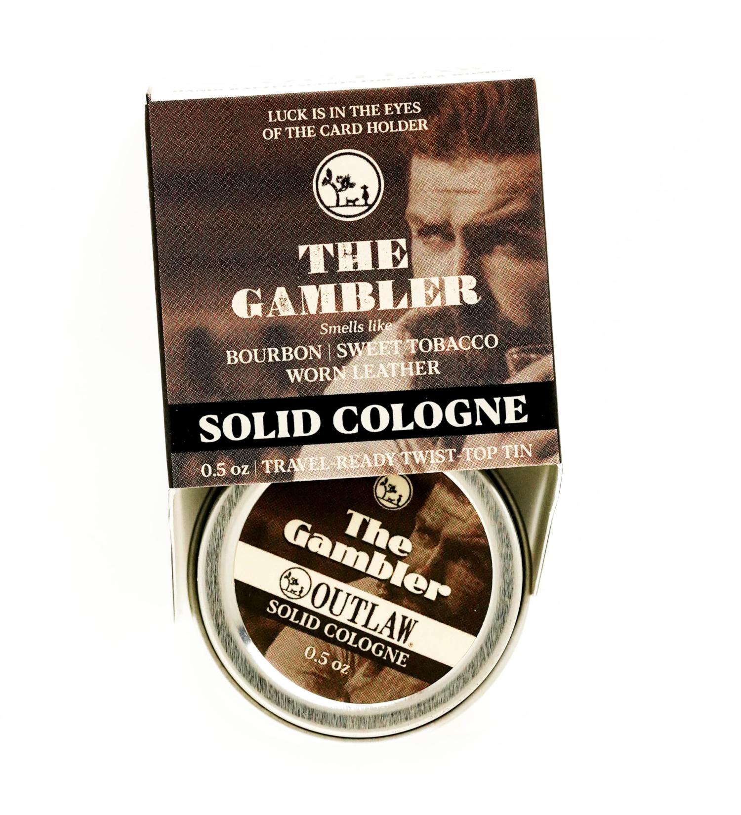 The Gambler Bourbon-Inspired Solid Cologne - Whiskey Old-fashioned Tobacco and a Hint of Leather in a Pocket-Sized Tin - Men s or Women s Cologne - Outlaw Bourbon Tobacco Leather - Buy Online on GoSupps.com