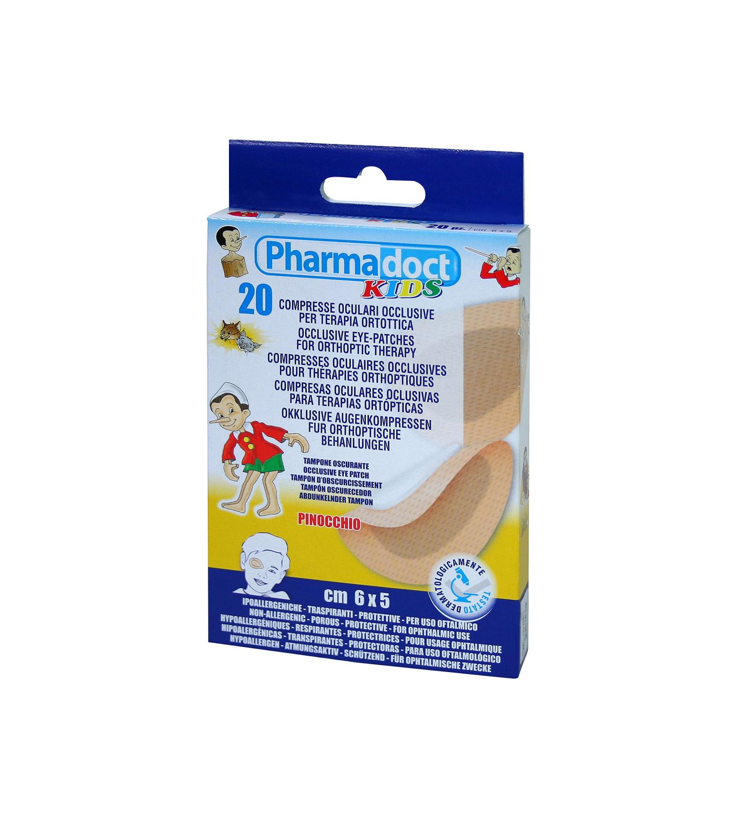 Kids Adhesive Eye Pad Pinocchio 20 Units