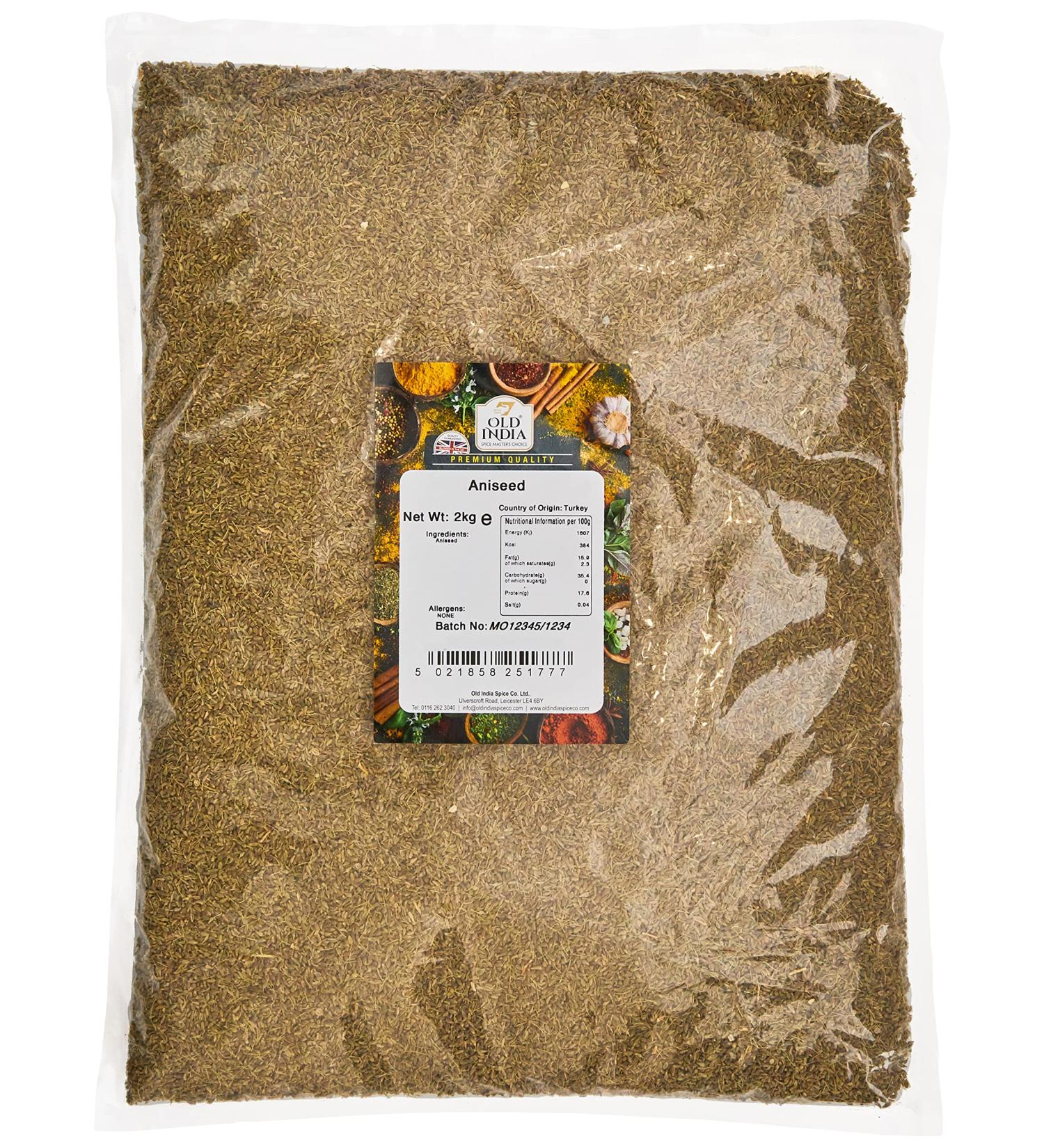 Old India Aniseed 2kg - Premium Quality Spice for Cooking and Baking - Buy Online on GoSupps.com