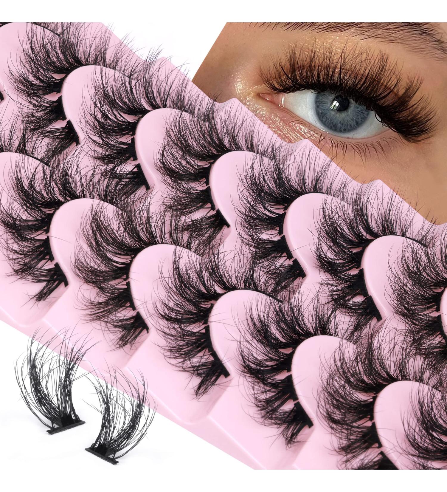 Fluffy Wispy Cluster Lashes - 96 Clusters for Natural DIY 3D Extension Look - Buy Online on GoSupps.com
