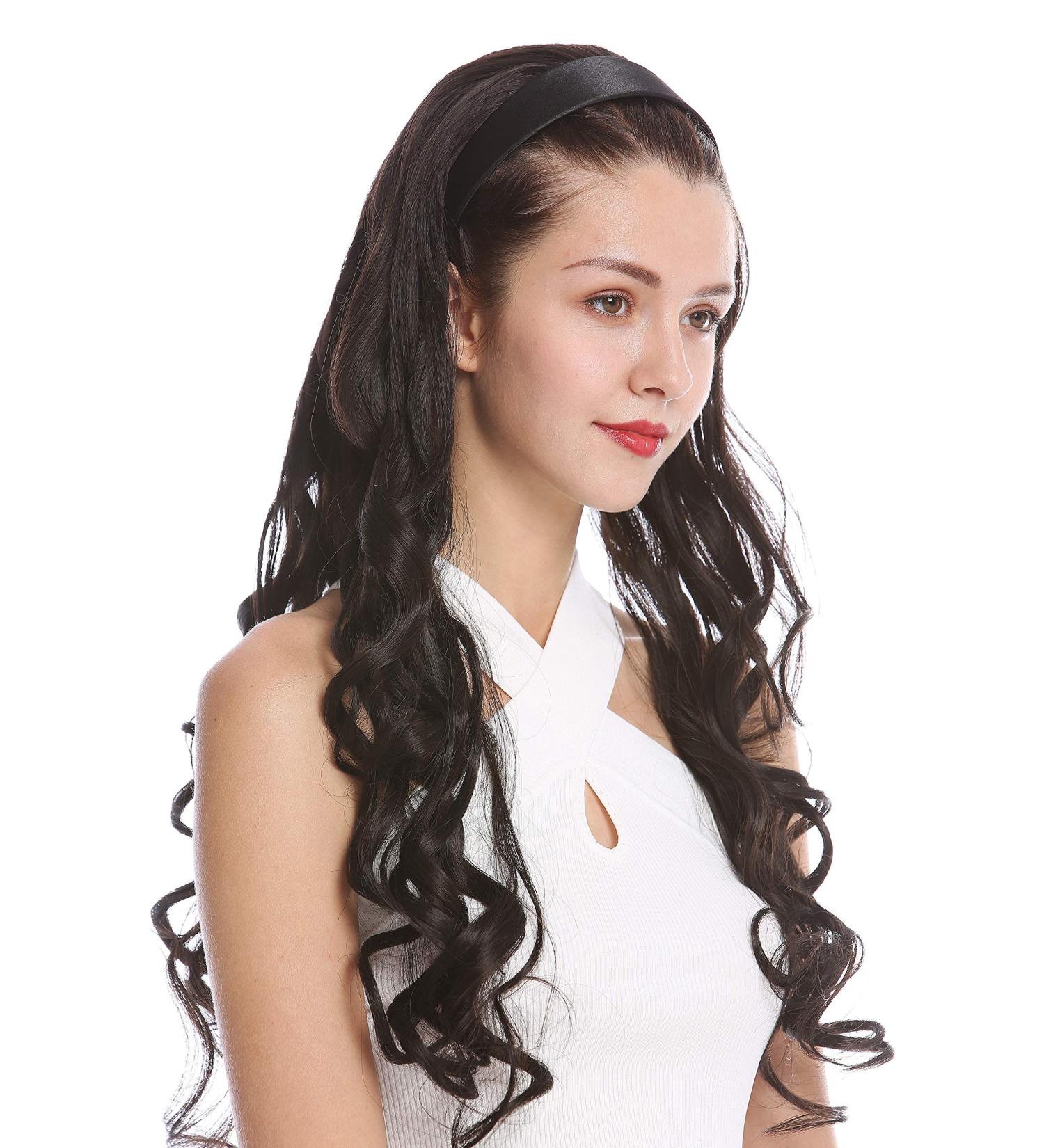 Buy Wig Me Up Tyw60871H-4 Half Wig Extension - Dark Brown Curly Curls 70 cm Length - Perfect Hair Accessory for Effortless Style - Buy Online on GoSupps.com