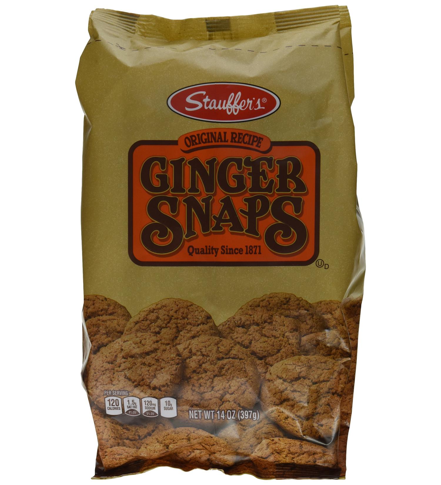 Stauffer's Ginger Snap Cookies - Original Flavor - 14oz (Pack of 3) - Buy Online on GoSupps.com