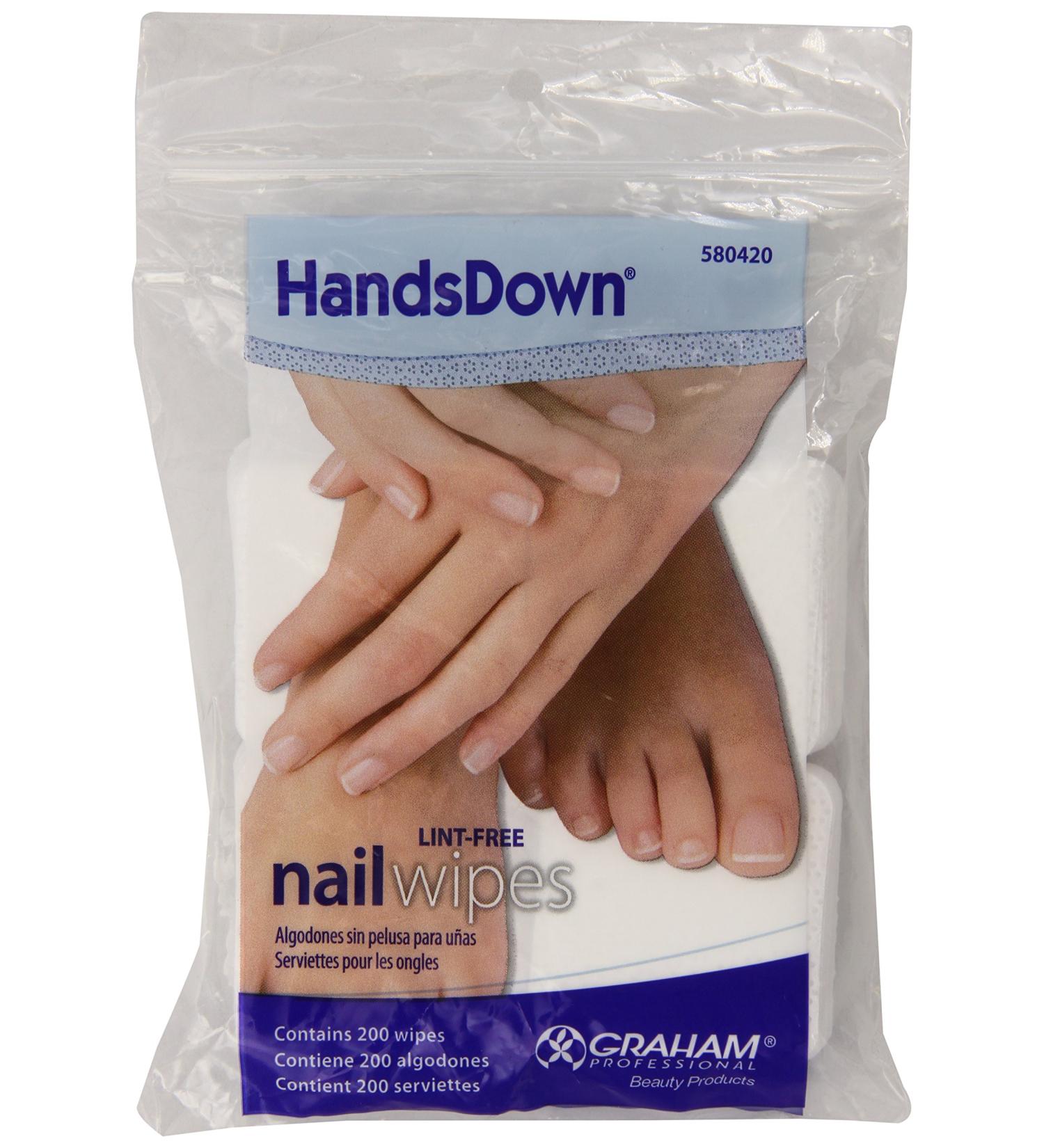 Graham Hands Down Nail Wipes 200 Count