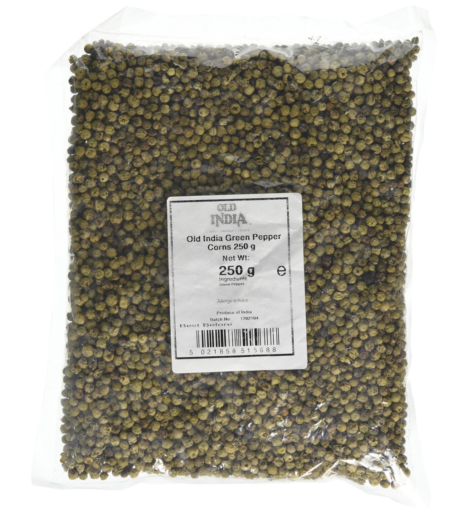 Old India Green Pepper Corns 250g - Premium Quality Spice for Culinary Delights - Buy Online on GoSupps.com