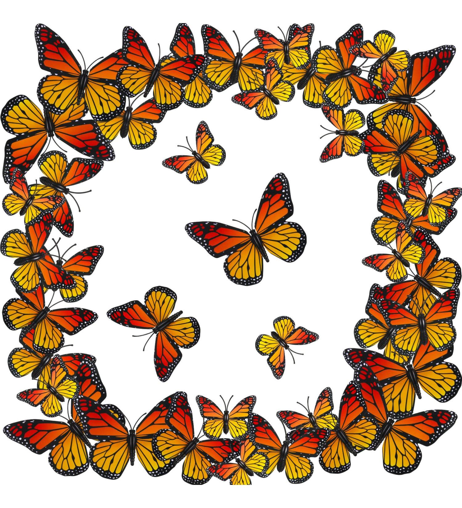 Monarch Butterfly Hair Clips - Orange Barrettes for Women, Girls, Teens - Halloween 3D Butterfly Clips - Cute and Kawaii Hair Accessories - Day of the Dead Party Favors (24) - Buy Online on GoSupps.com