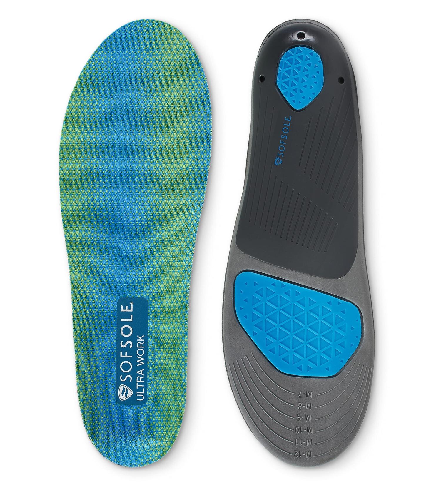 Ultra Work Insoles - Men's 7-13 - All-Day Support & Cushioning for Boots & Shoes - Buy Online on GoSupps.com
