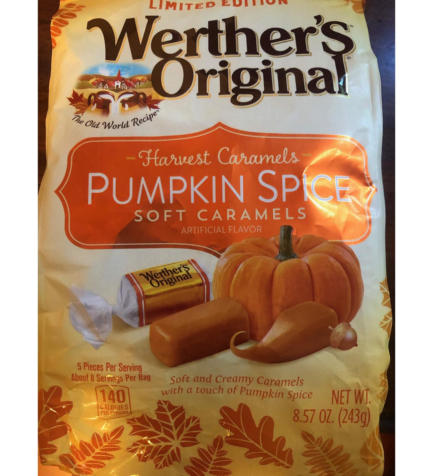 Werthers Original Pumpkin Spice Soft Caramels 8.57 Ounce (Pack of 1) - Buy Online on GoSupps.com