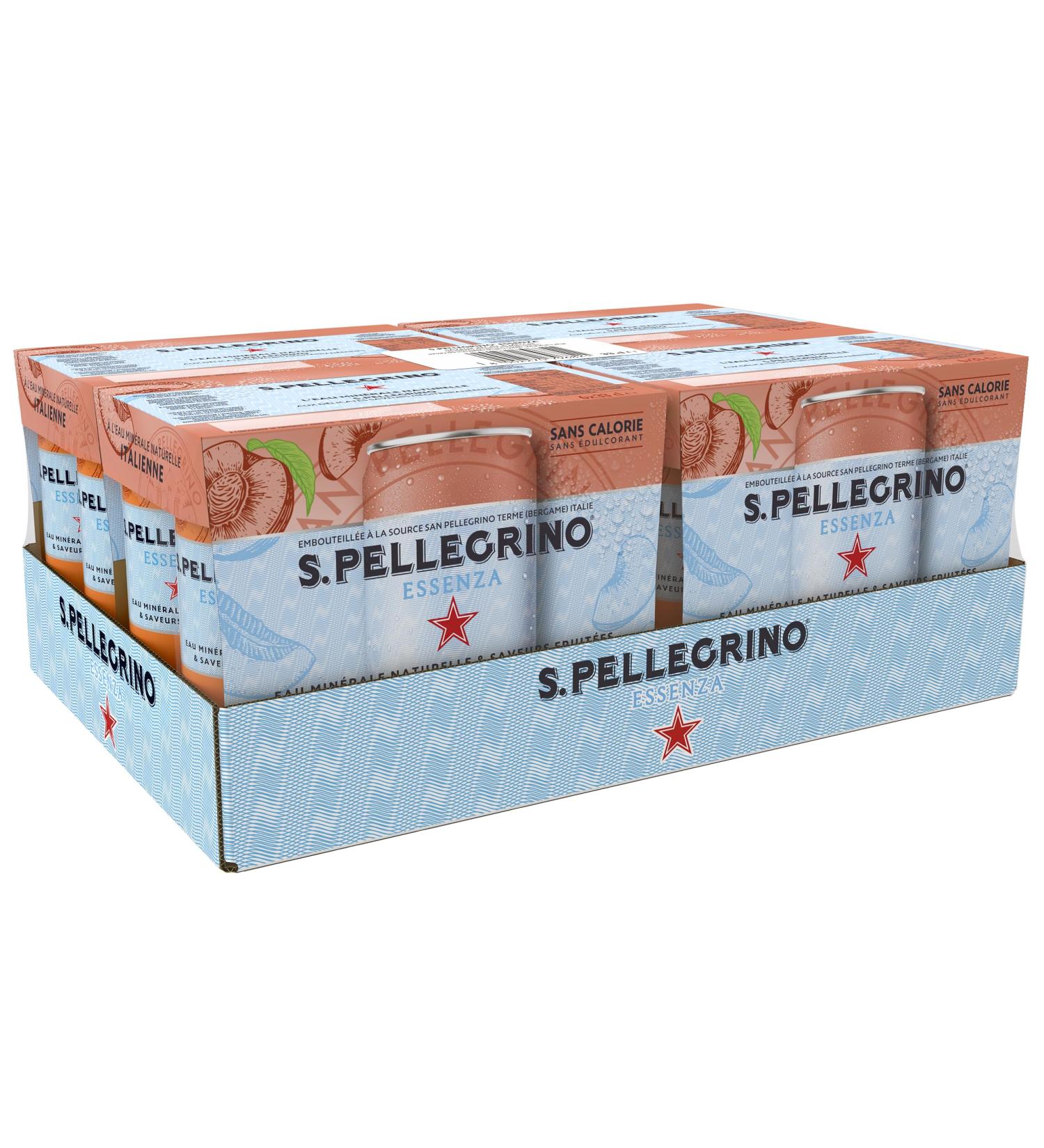 SANPELLEGRINO Essenza Peche Melon - 4 packs de 6x33cl - Buy Online on GoSupps.com
