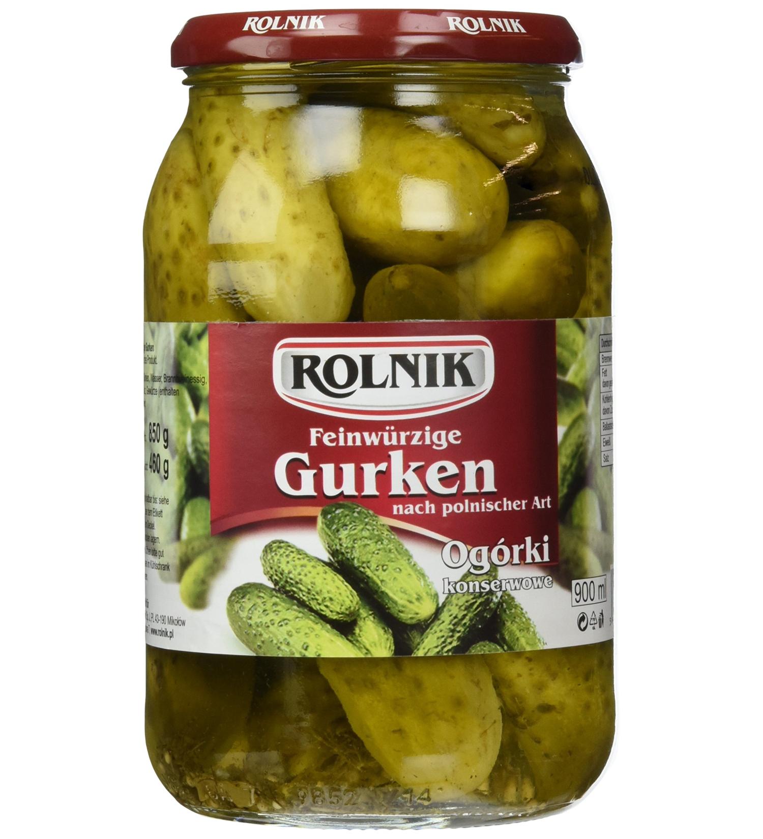Rolnik Polish Gherkins - Pack of 6 (6 x 850g) | Premium International Shipping - Buy Online on GoSupps.com