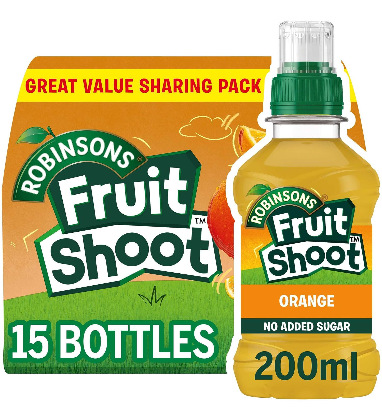 Robinsons Fruit Shoot Orange 15 x 200ml - Refreshing Kids Drink - Buy Online on GoSupps.com