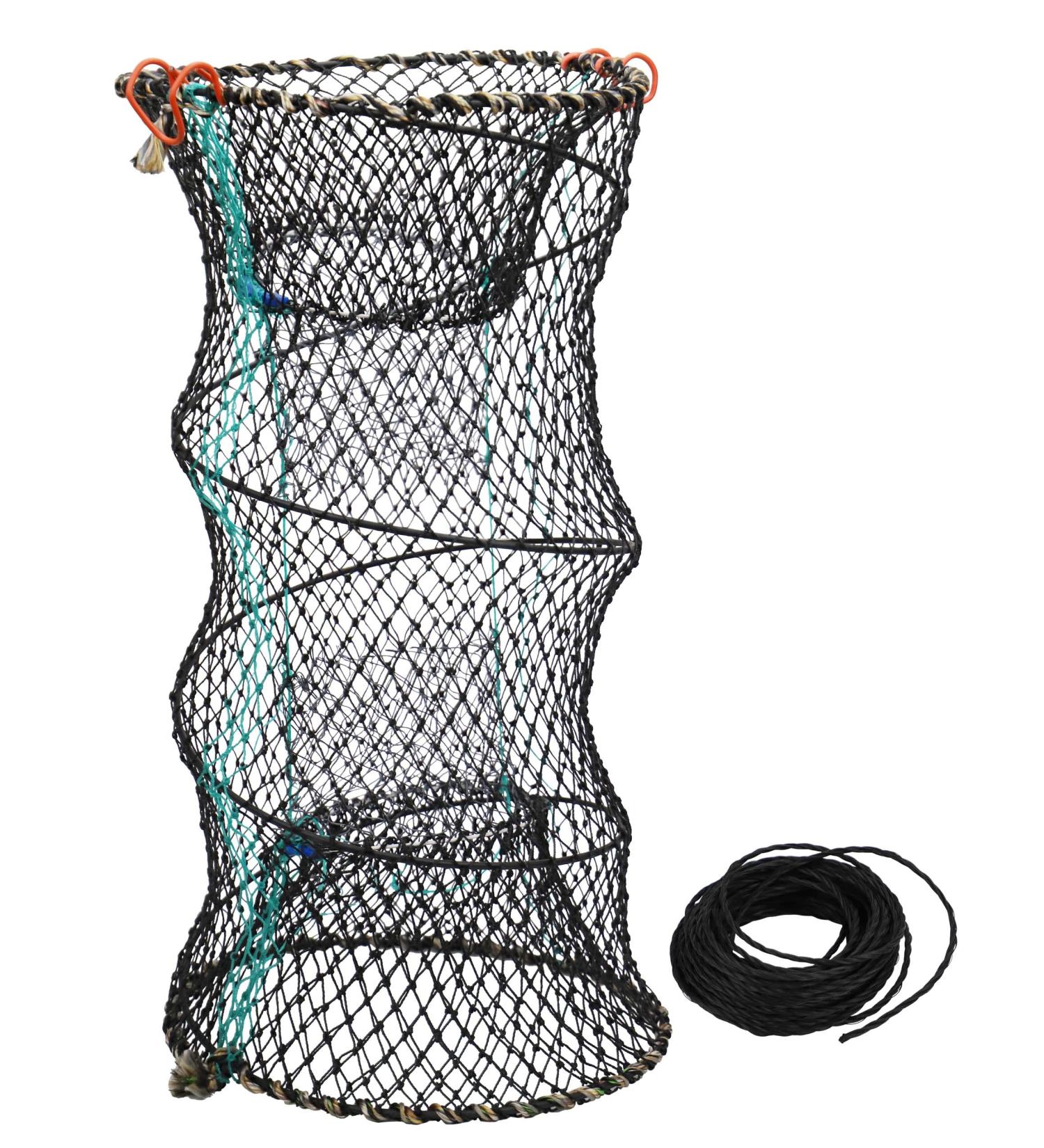 Hlotmeky Crab Trap - Minnow & Bait Traps - 10m Hand Rope - Foldable Lobster Crawfish Net - Buy Online on GoSupps.com