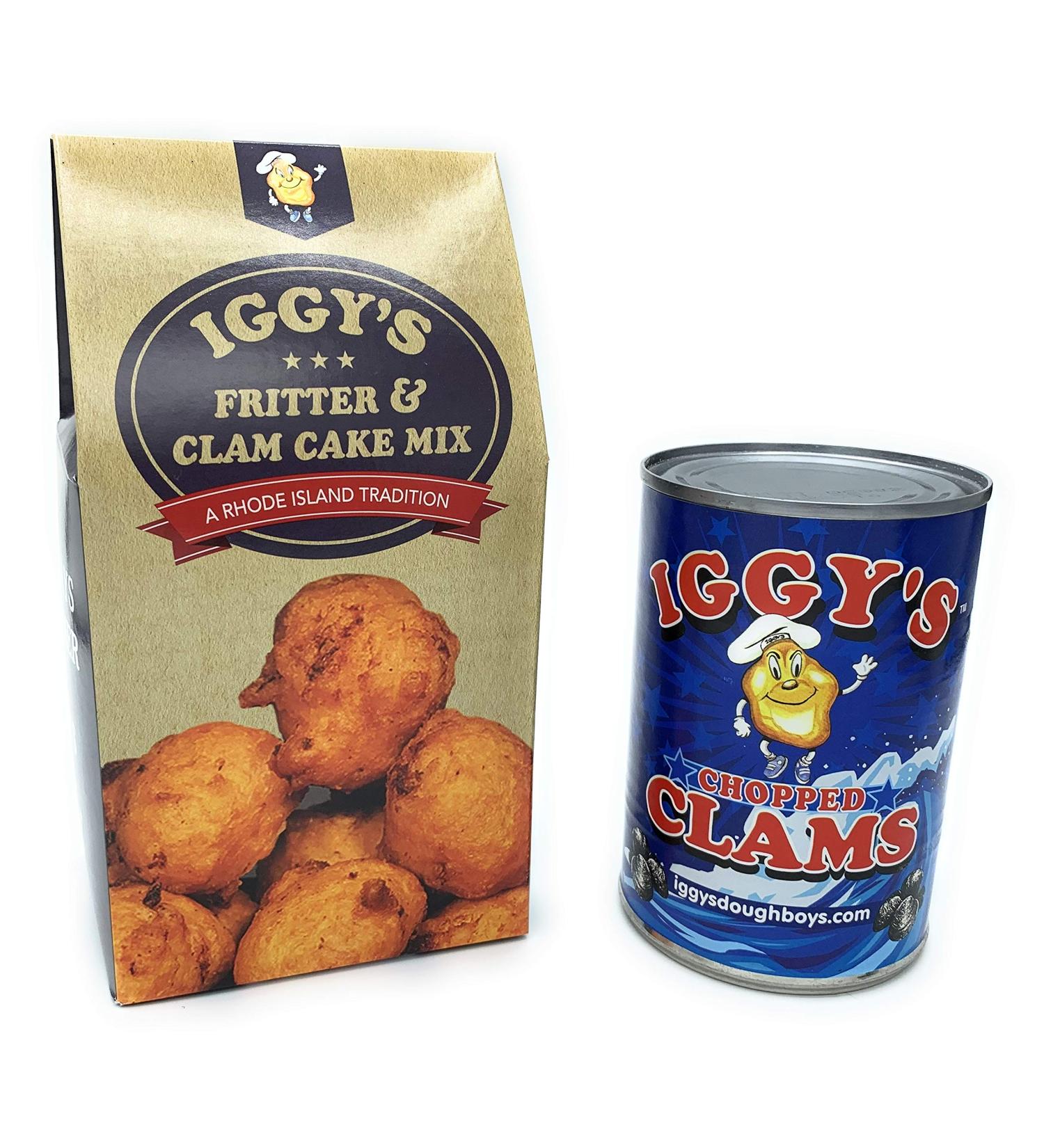 Iggy's Clam Cake Mix and Chopped Clams (Clam Cakes) 2 Piece Set - Buy Online on GoSupps.com