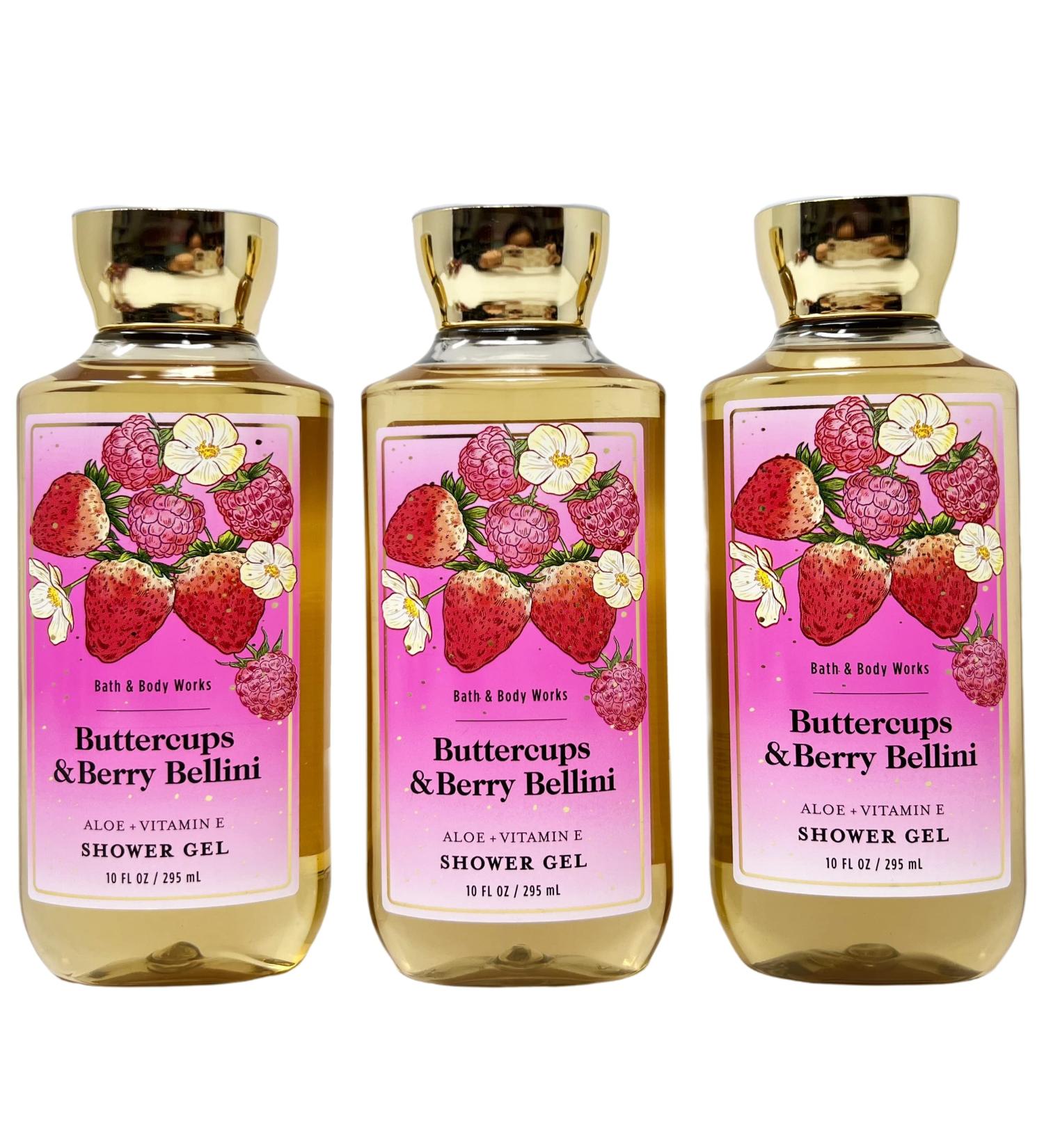 Buttercups and Berry Bellini Shower Gel Trio - Full Size