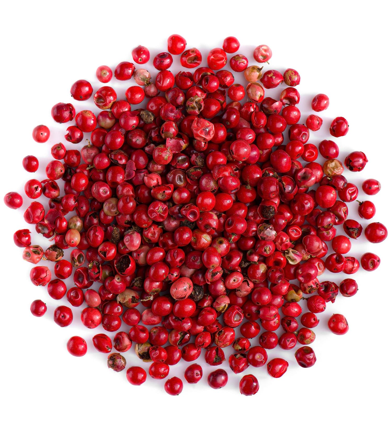 Pink Peppercorns 50g for Grinder - Premium Peruvian Peppertree - Schinus Molle Spice - Buy Online on GoSupps.com