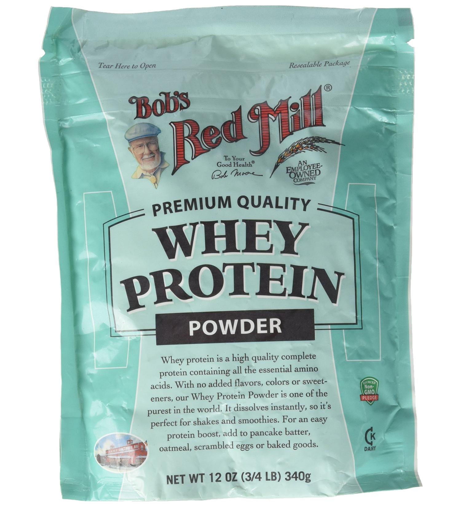 Bob's Red Mill Whey Protein Concentrate 12oz Bags (Pack of 4) - High-Quality Protein Supplement - Buy Online on GoSupps.com