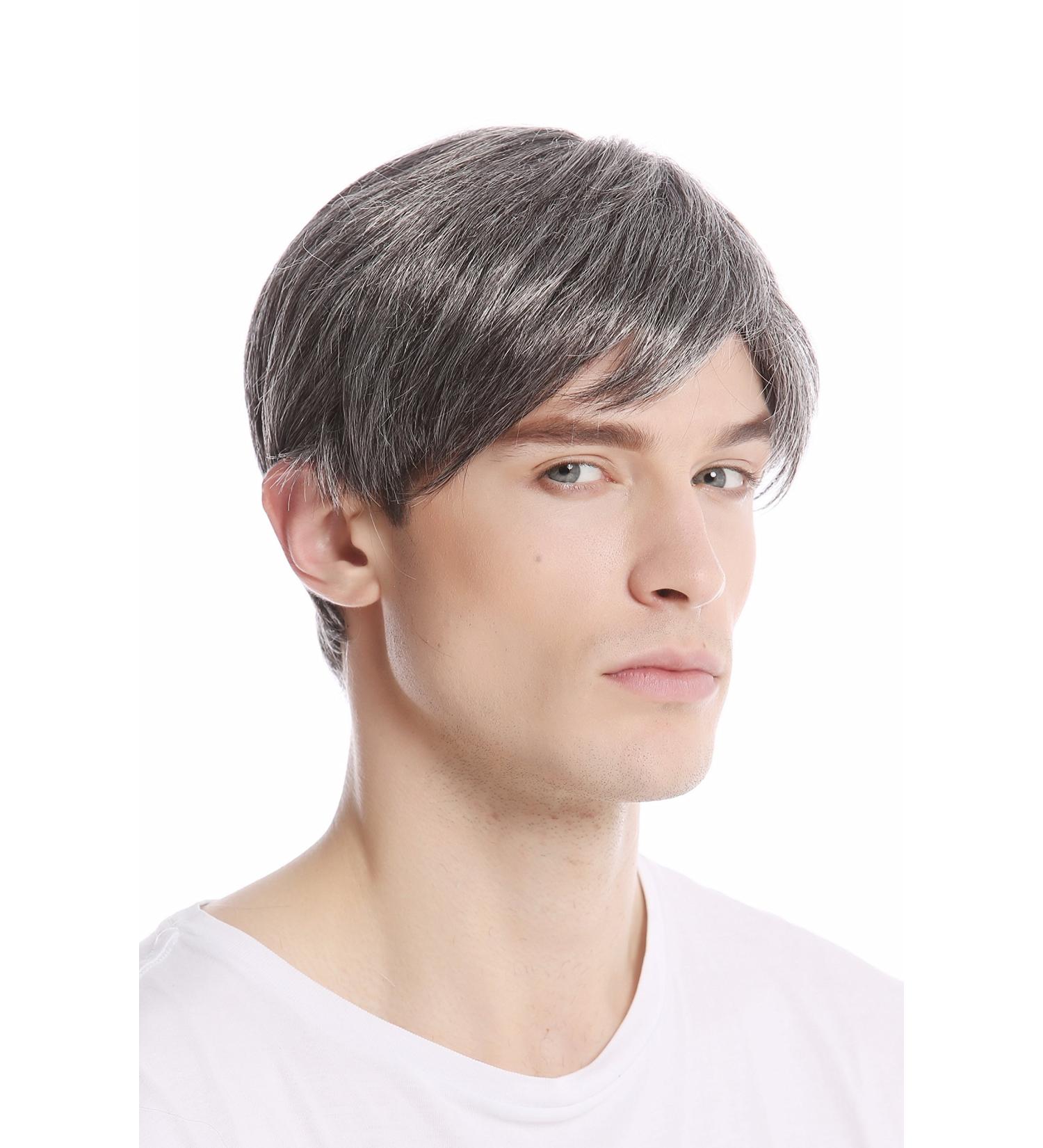 Buy Wig Me Up GFW994-44 Short Men's Fashionable Gray Hair Wig - 20 cm Dark Gray & Black Mix - International Shipping - Buy Online on GoSupps.com