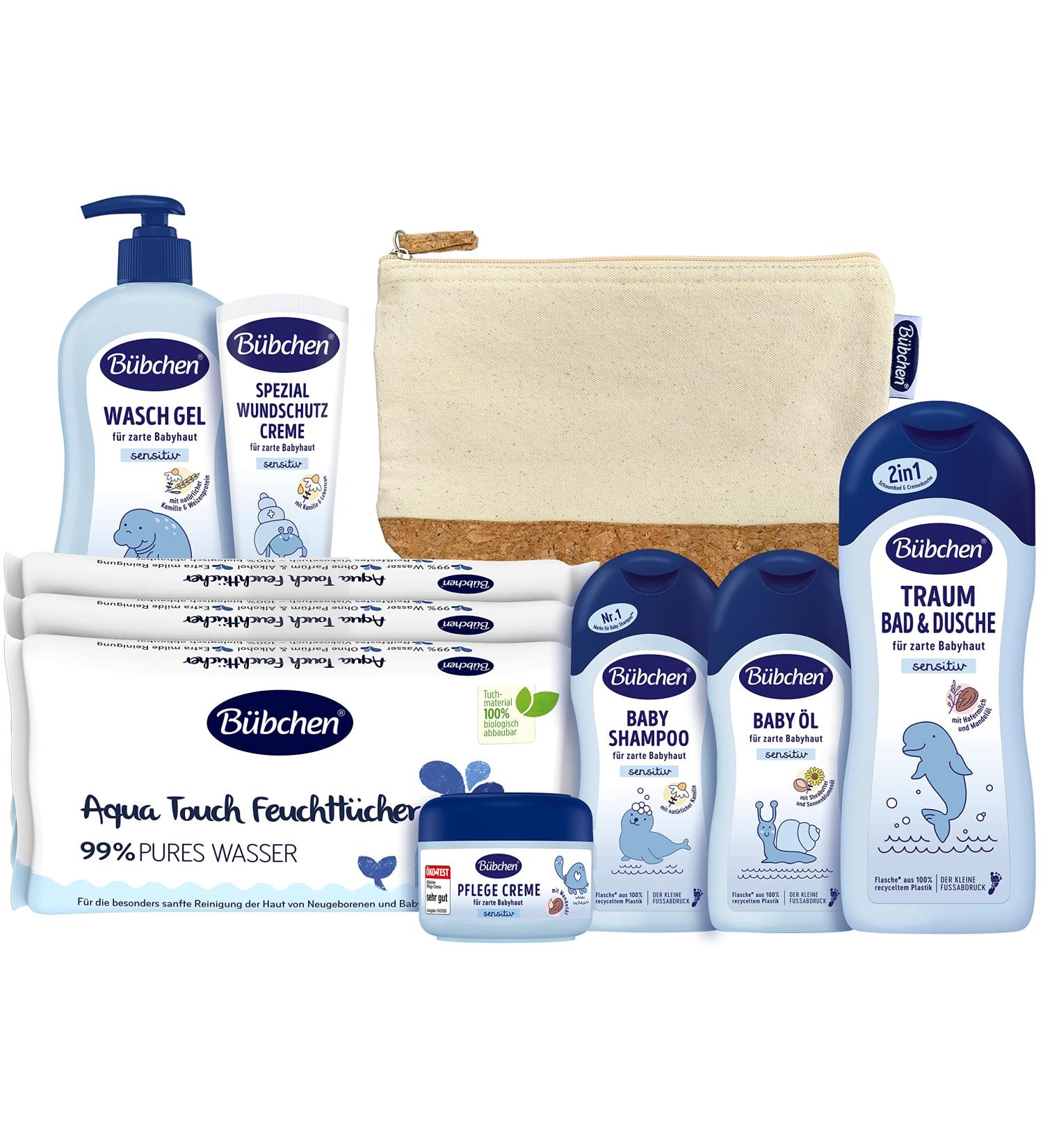 B bchen Nursing set for newborns 7-part-gift set with baby products from mild shampoo to caring wound protection cream without silicones 2023