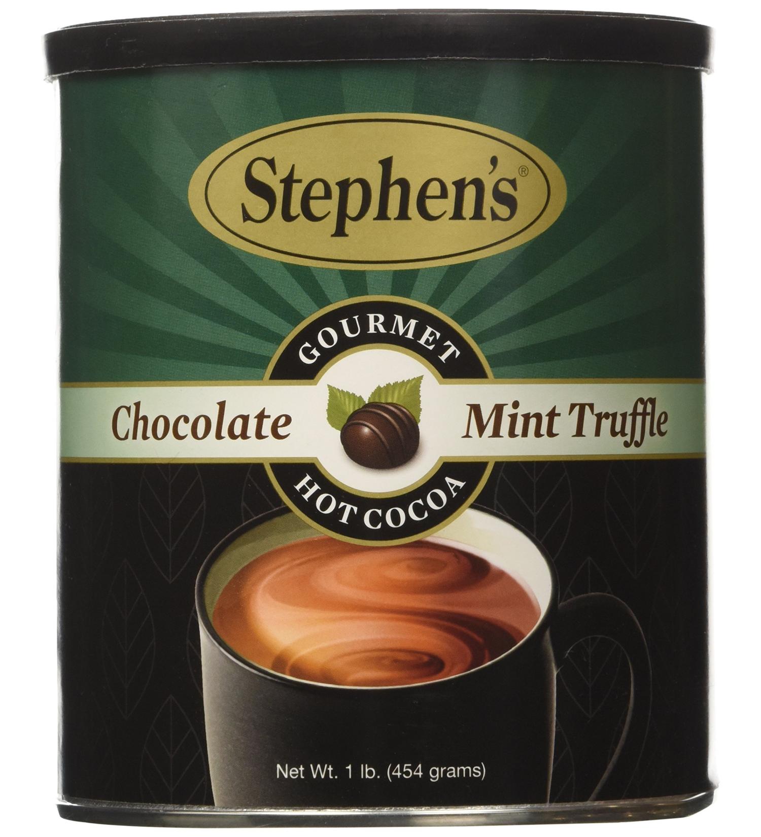 Stephen's Gourmet Hot Cocoa  Chocolate Mint Truffle - 1lb. Canister Mint 1 Pound (Pack of 1) - Buy Online on GoSupps.com