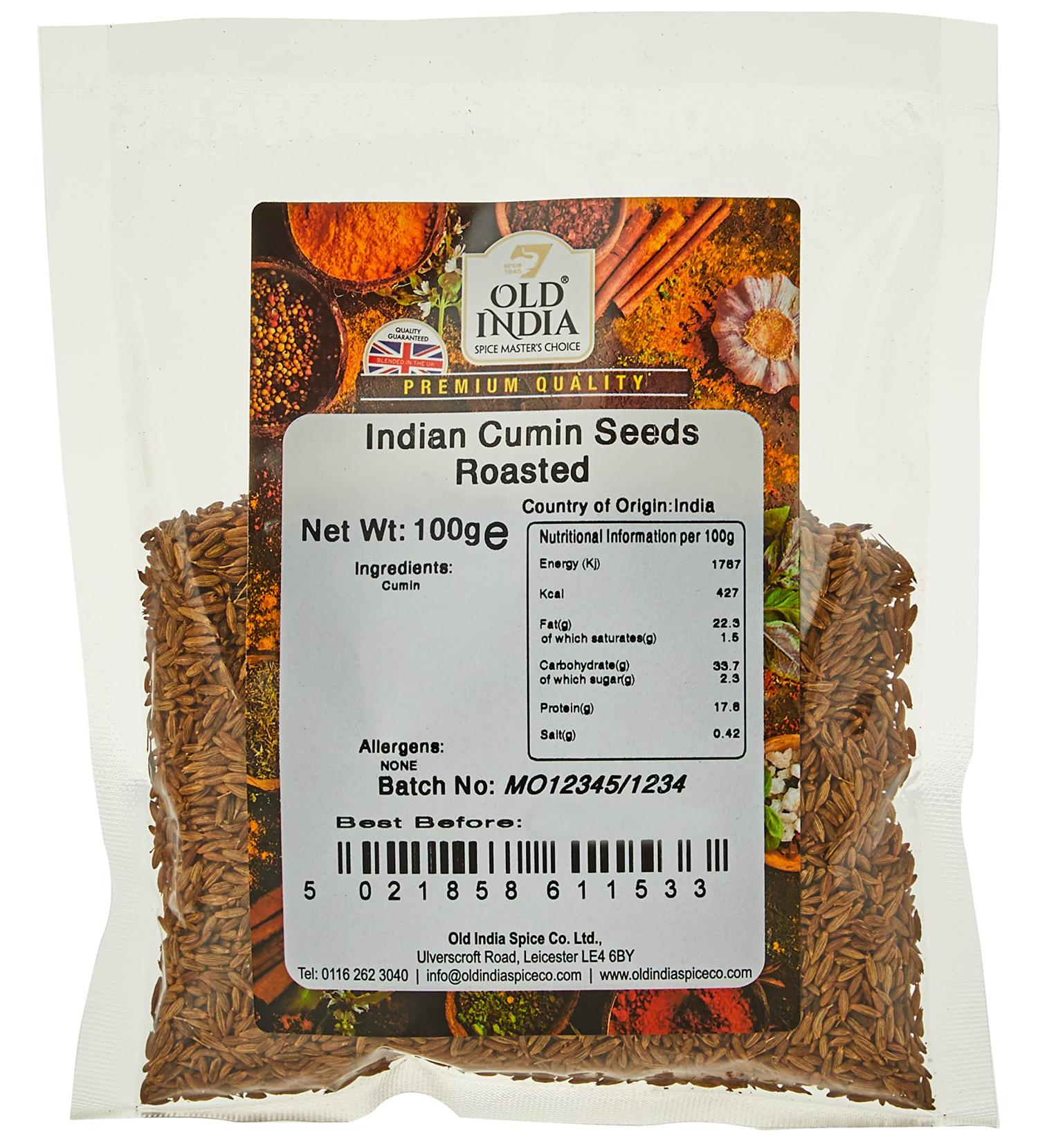 Old India Roasted Indian Cumin Seeds 100g - Authentic Flavor and Aroma - Buy Online on GoSupps.com