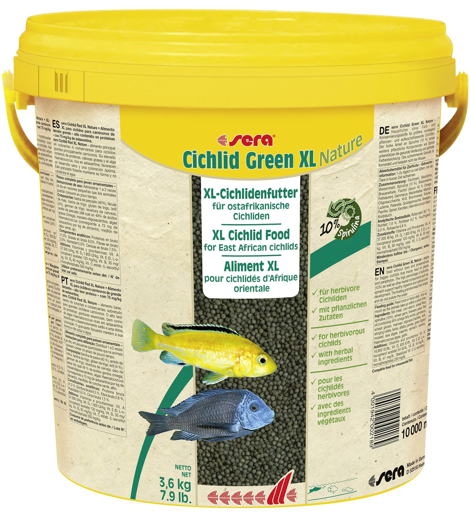 sera Cichlidae Green XL 3.6 kg  - Buy Online on GoSupps.com