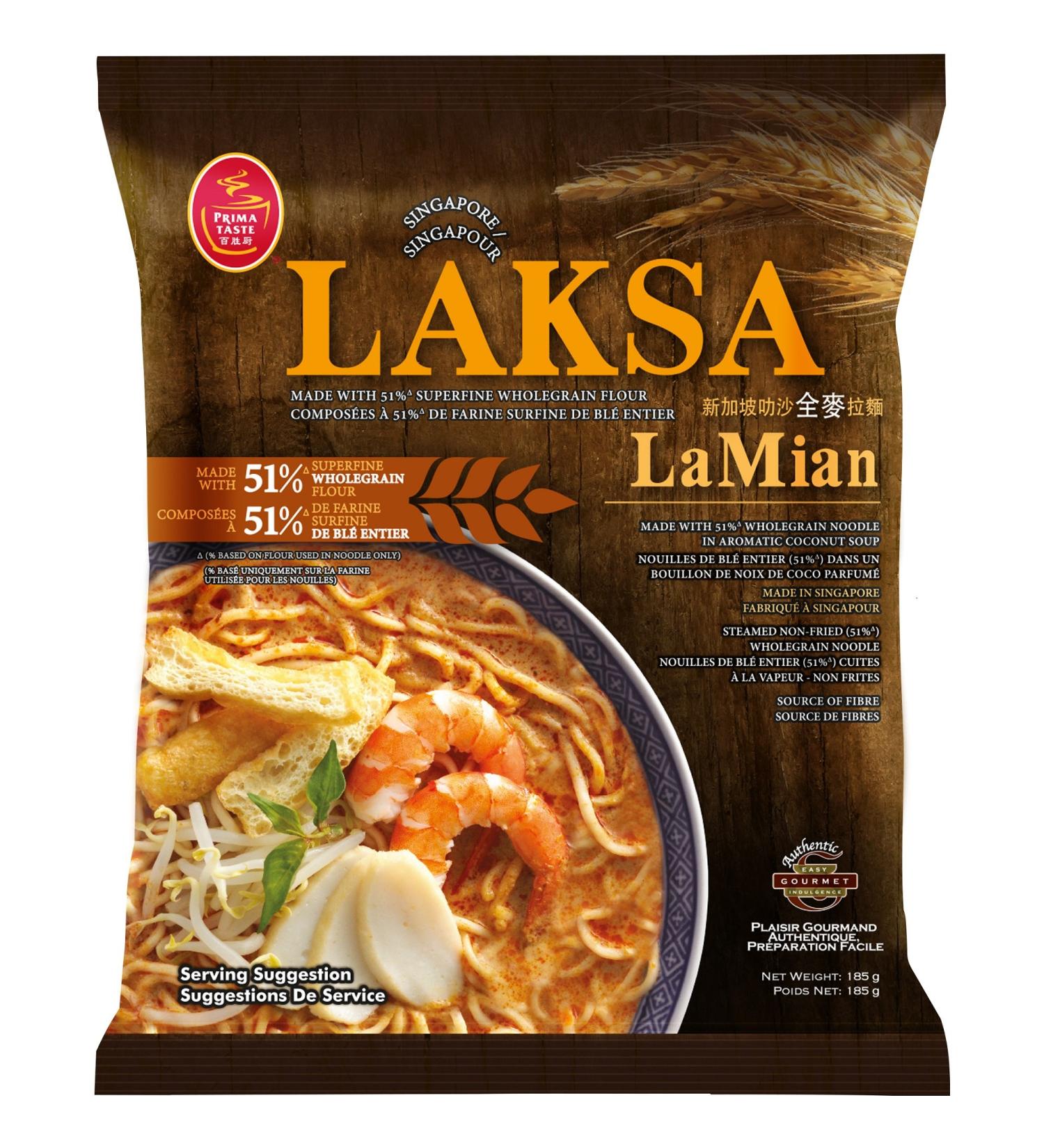 Prima Taste Laksa Wholegrain La Mian (Rated No 1 by The Ramenrater) - Buy Online on GoSupps.com