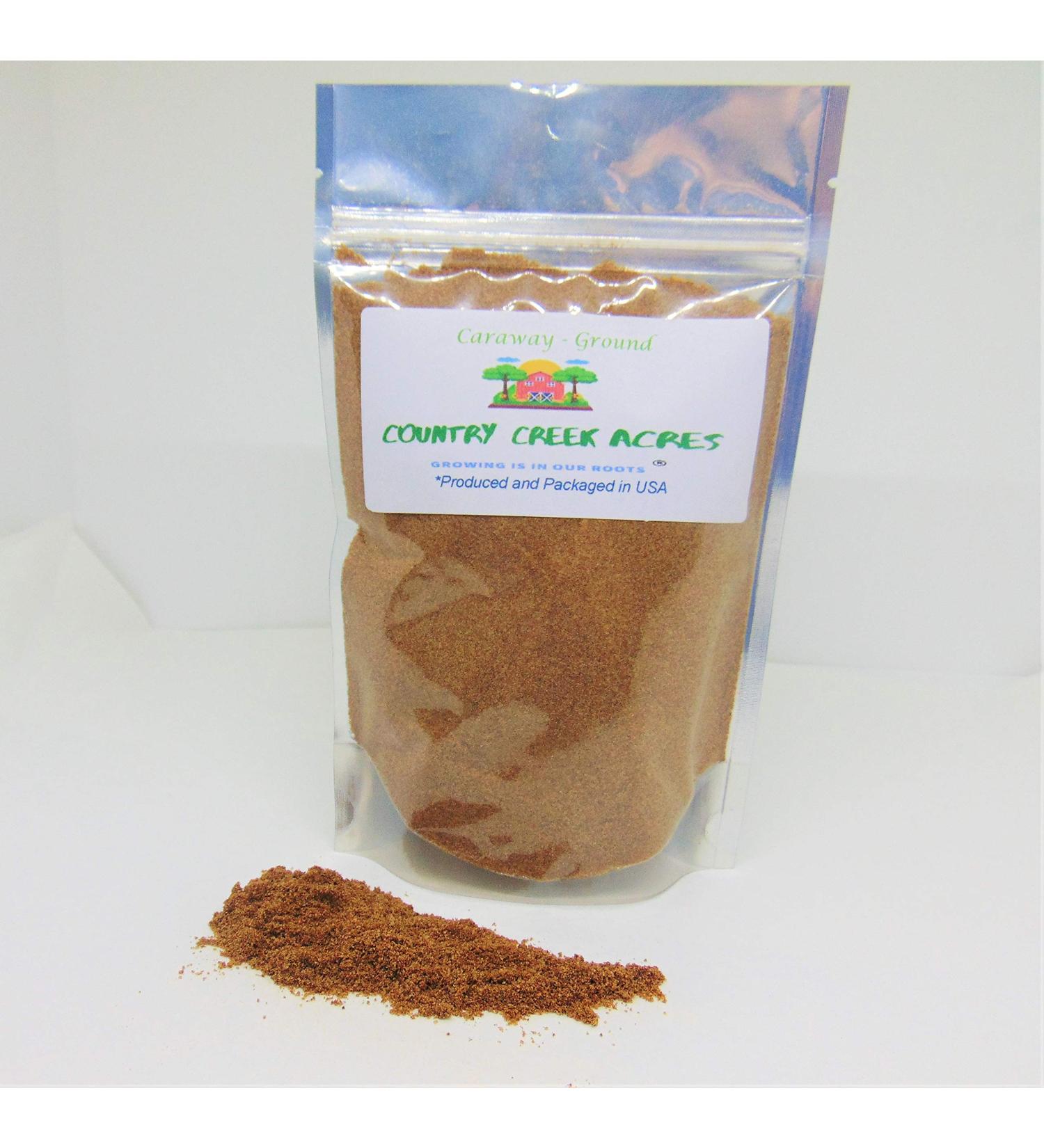 4 oz Ground Caraway Powdered Seasoning-an Ancient Spice with a Bitter Fruity Anise Flavor- Country Creek LLC-A comforting Flavor That's Fantastic When Added to Cream Sauce rye breads and More!