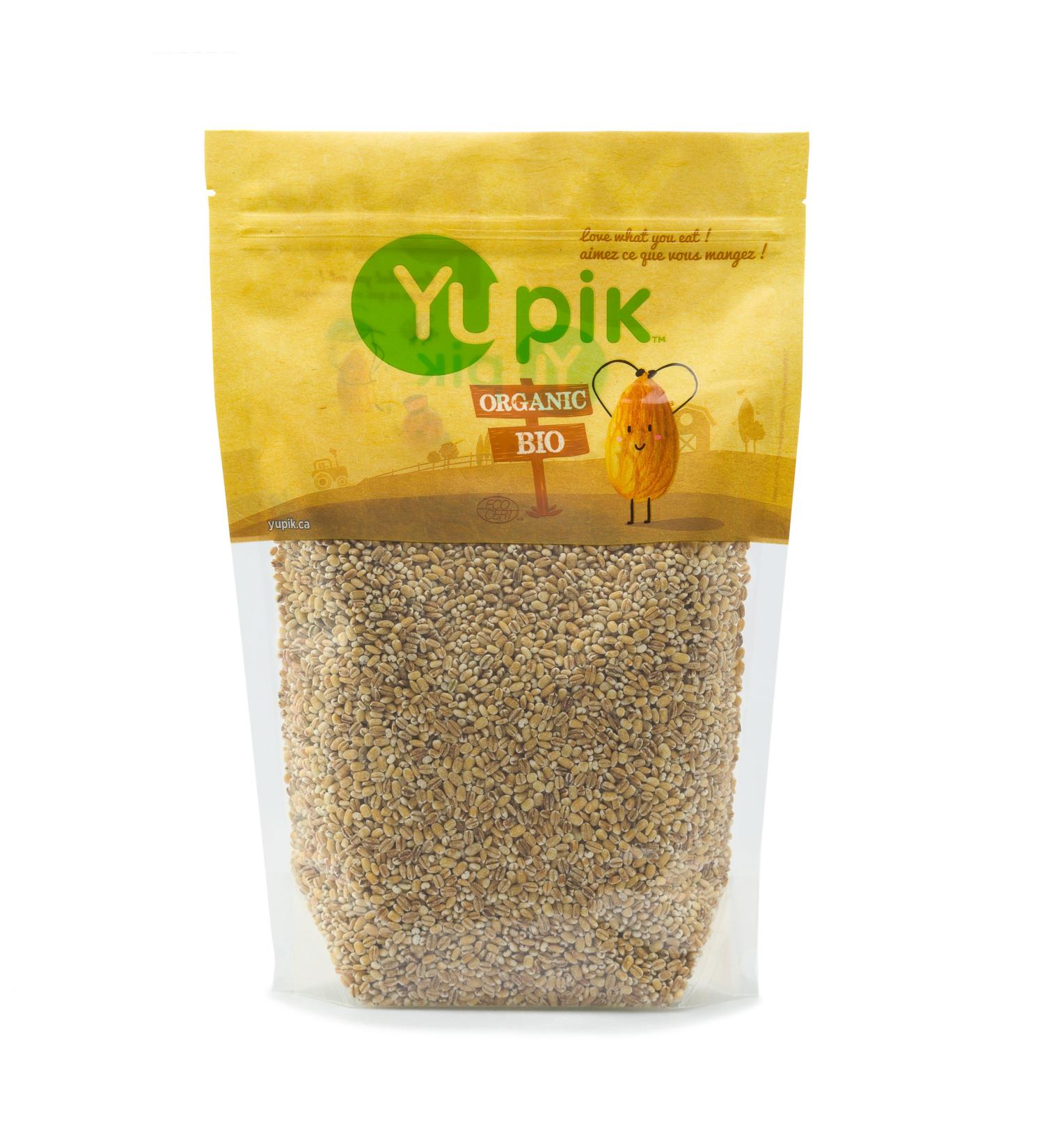 Yupik Organic Pearl Barley 1 kg 6 Count Non-GMO Kosher Vegan Hulled Grains Salt-Free Oil-Free Source of Fiber Ideal for Cooking & Baking 6 kg - Buy Online on GoSupps.com