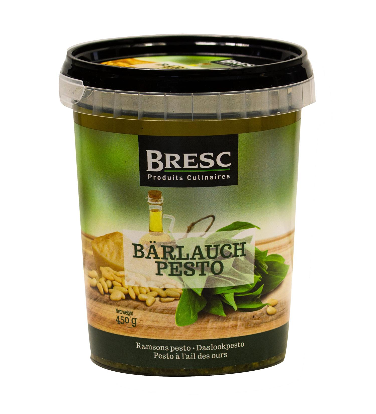 Bresc Wild Garlic Pesto 450g - Intense Flavor Herb Blend with Basil Pecorino & Pine Nuts - Enjoy Cold or Warm - International Shipping Available - Buy Online on GoSupps.com