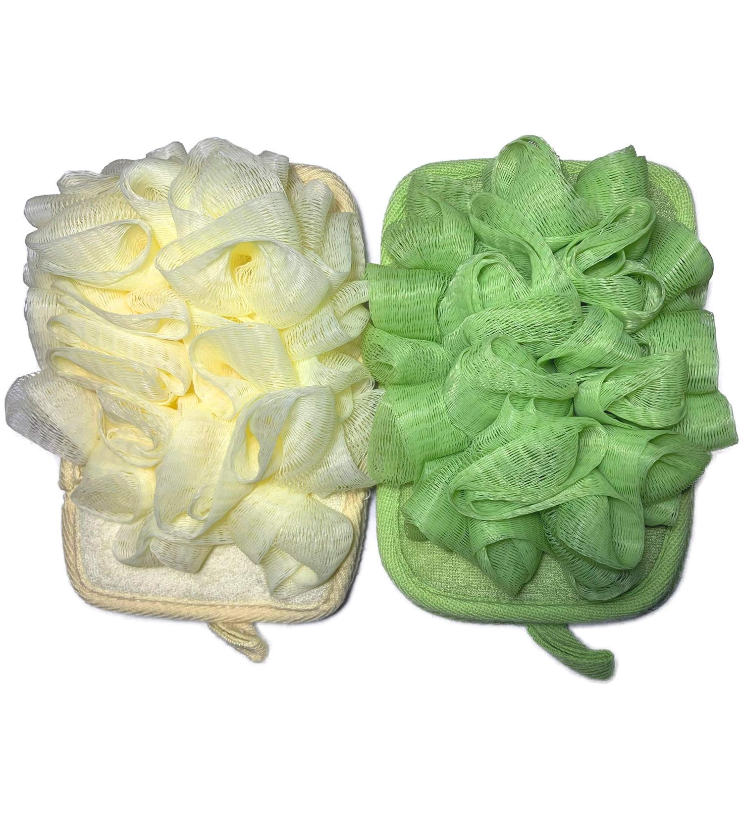 2 Pack Exfoliating Glove Bath Mitt for Men & Women - Loofah Sponge Brushes for Shower Scrubber and Dead Skin Removal - Buy Online on GoSupps.com
