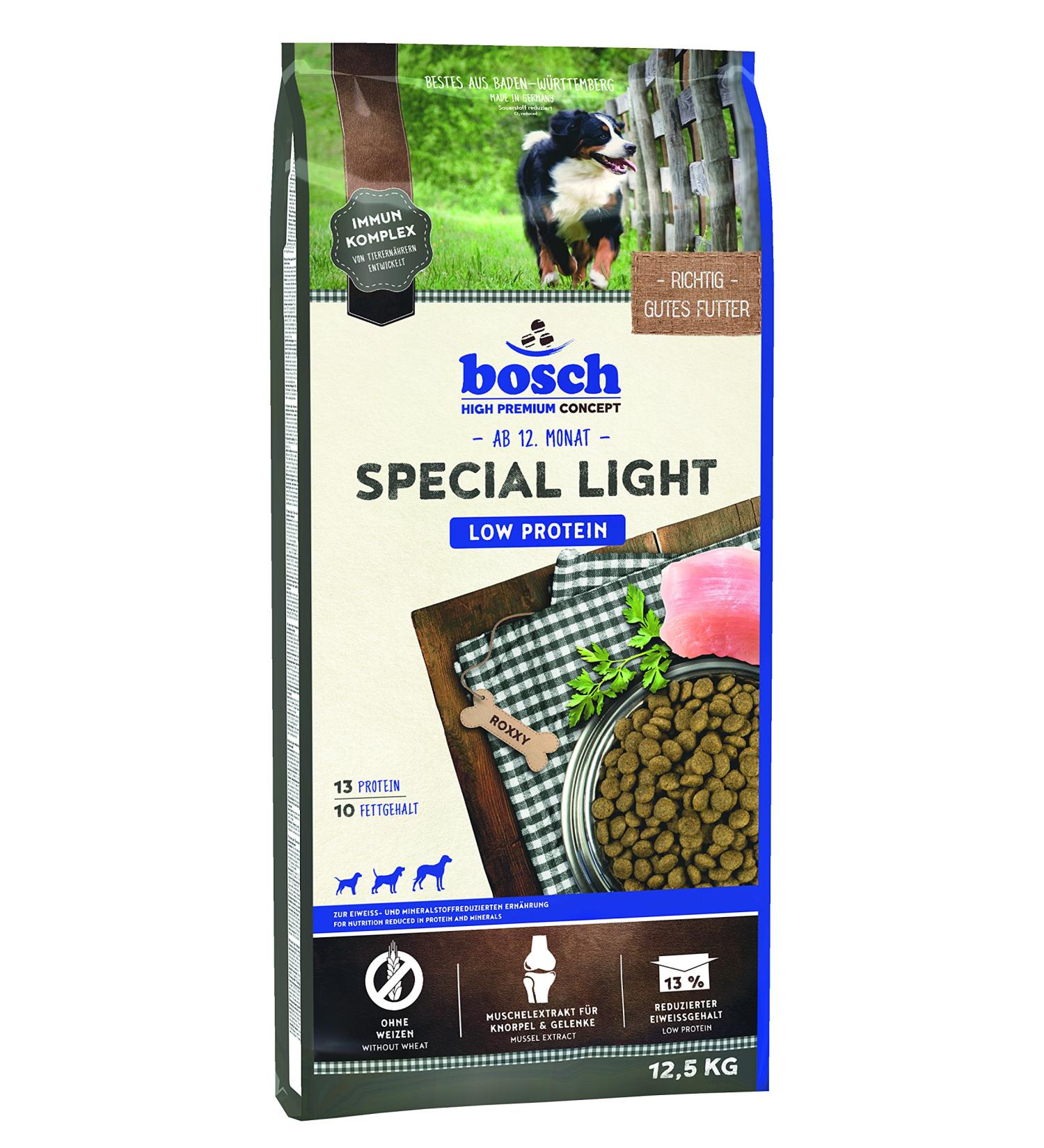 bosch HPC Special Light - Dry dog food for a diet with reduced protein and mineral content - 1 x 12.5 kg - Buy Online on GoSupps.com