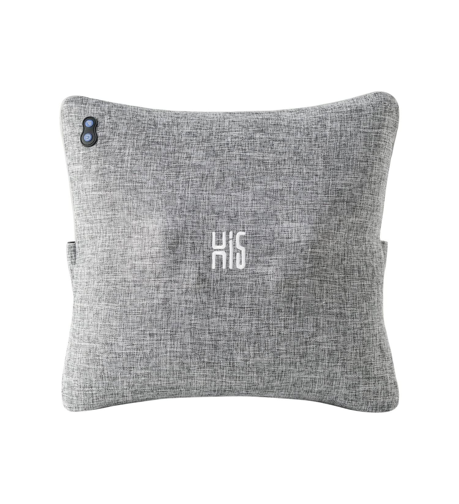 Hi5 Bravo Plus Shiatsu Massage Cushion with Heat - Washable Cover for Neck Back & Legs - Automatic Switch-Off - Grey - Buy Online on GoSupps.com